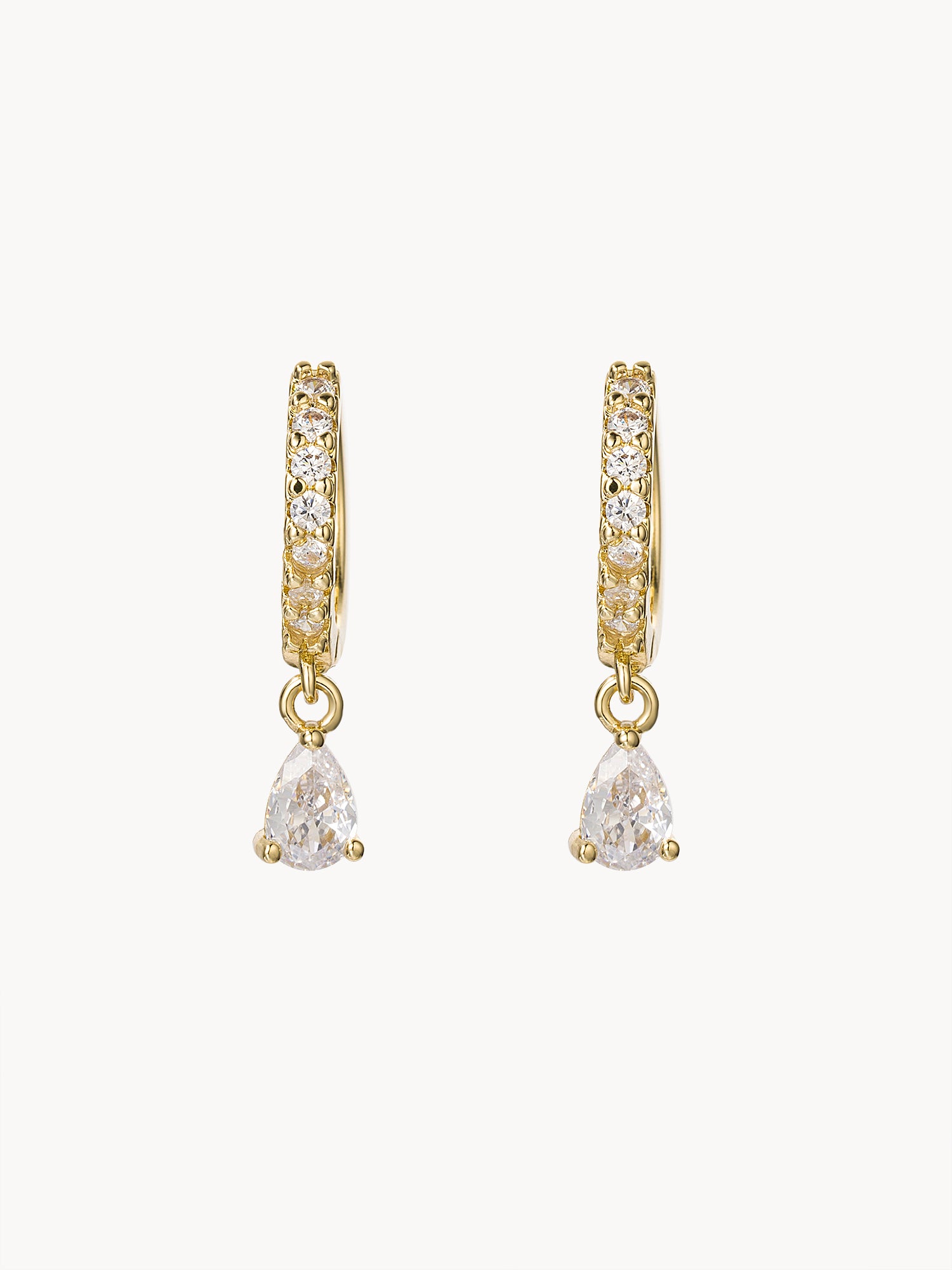 Selena Waterdrop Golden Earrings - Kuri Jewelry