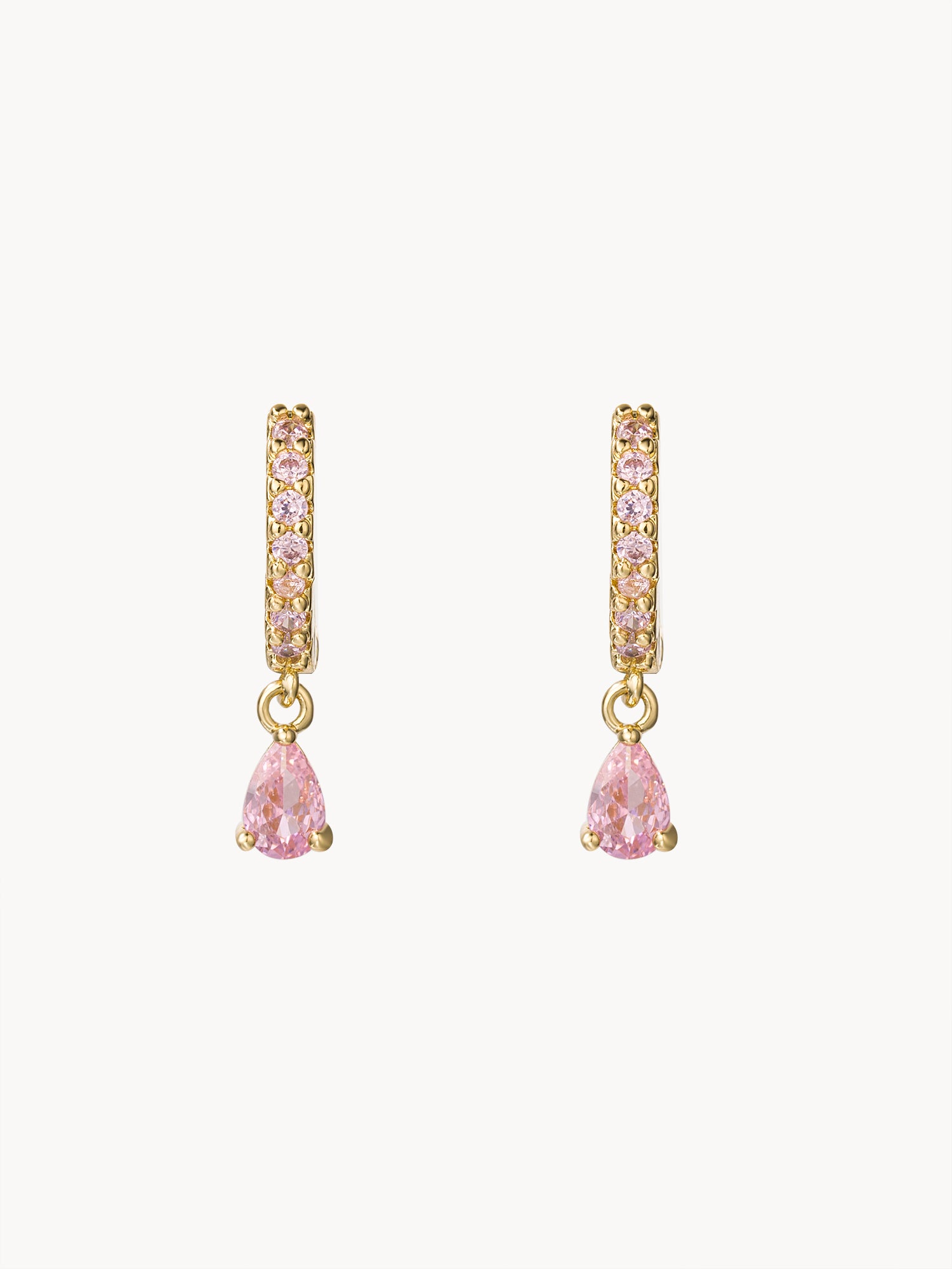 Selena Pink Waterdrop Earrings - Kuri Jewelry