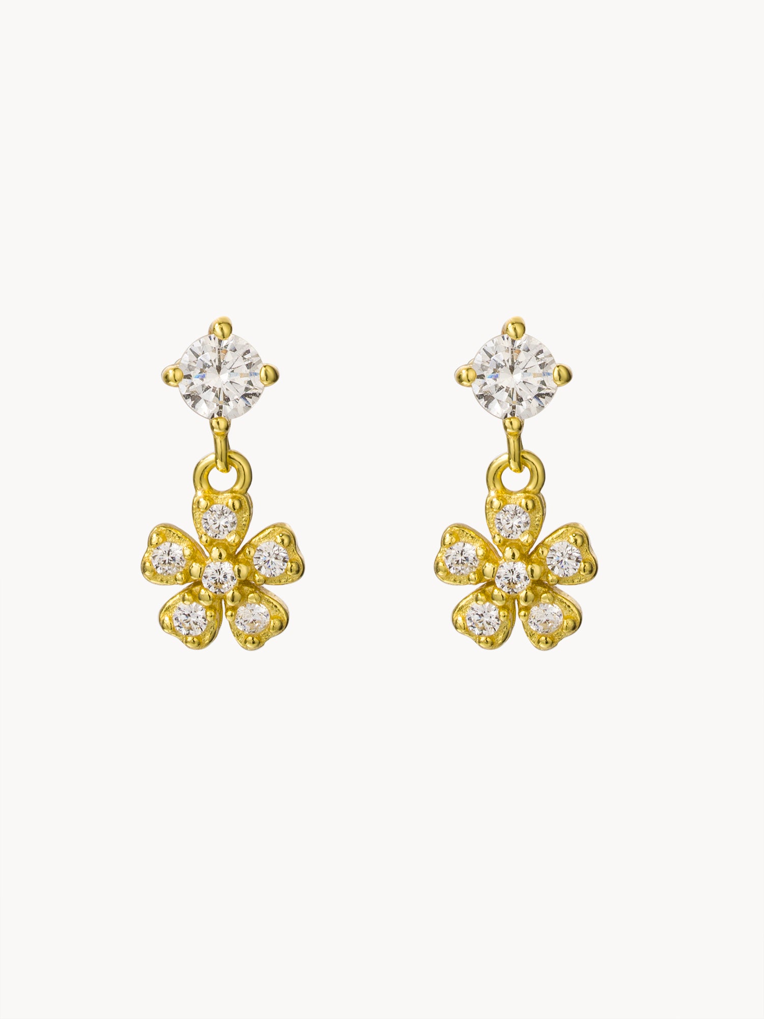 Petit Flower Stud Earrings - Kuri Jewelry