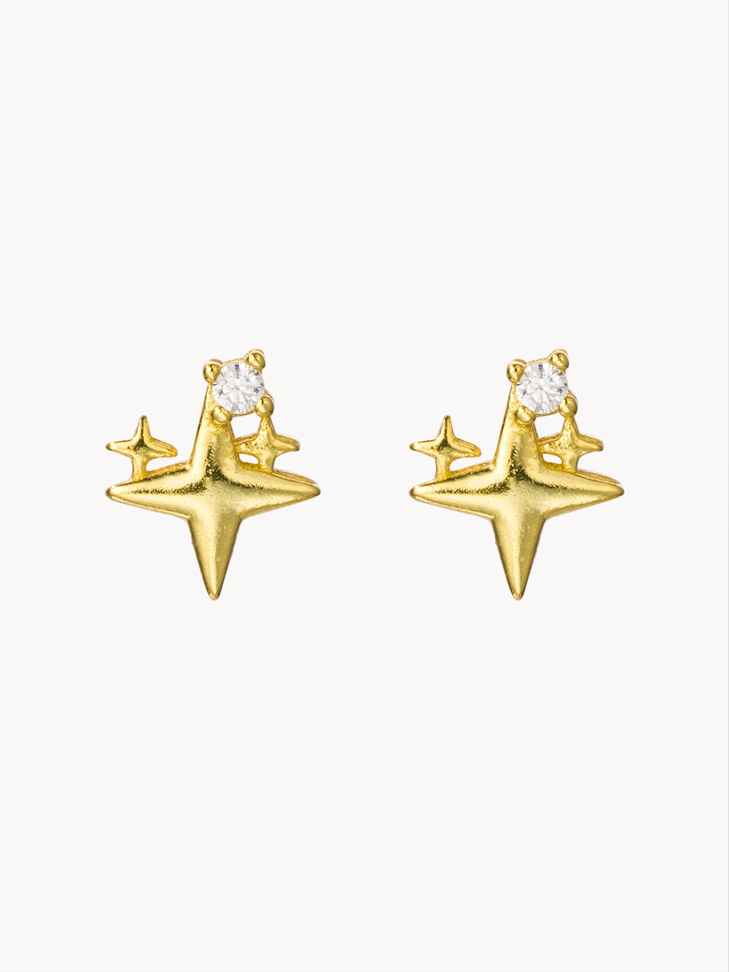 Petit Stars Stud Earrings - Kuri Jewelry