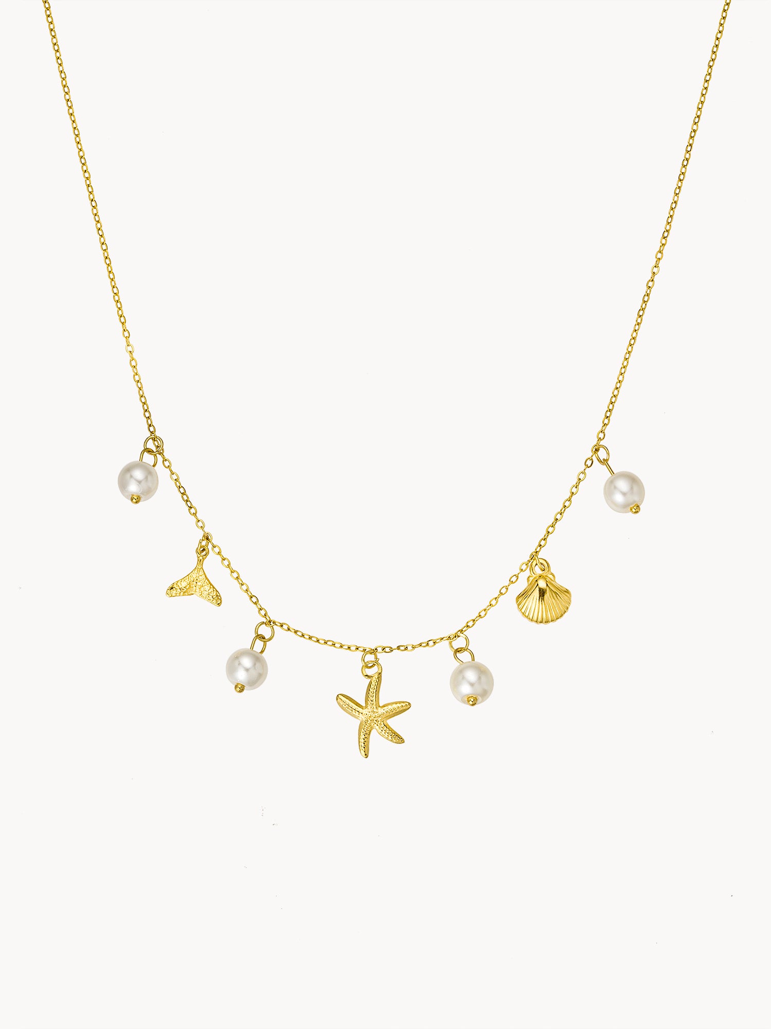 Doris Marine Golden Necklace A - Kuri Jewelry