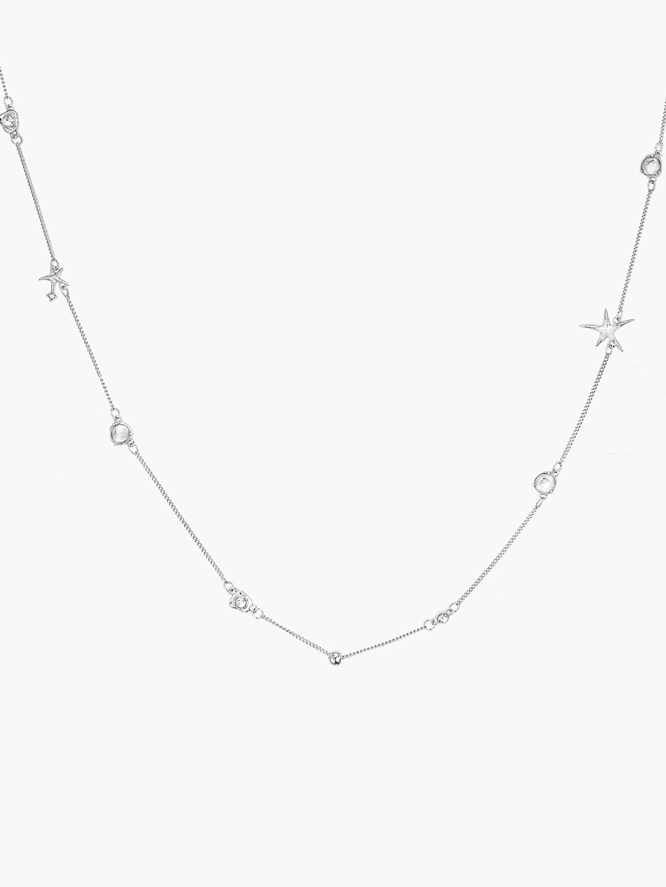 Amity Star Silver Long Chain - Kuri Jewelry