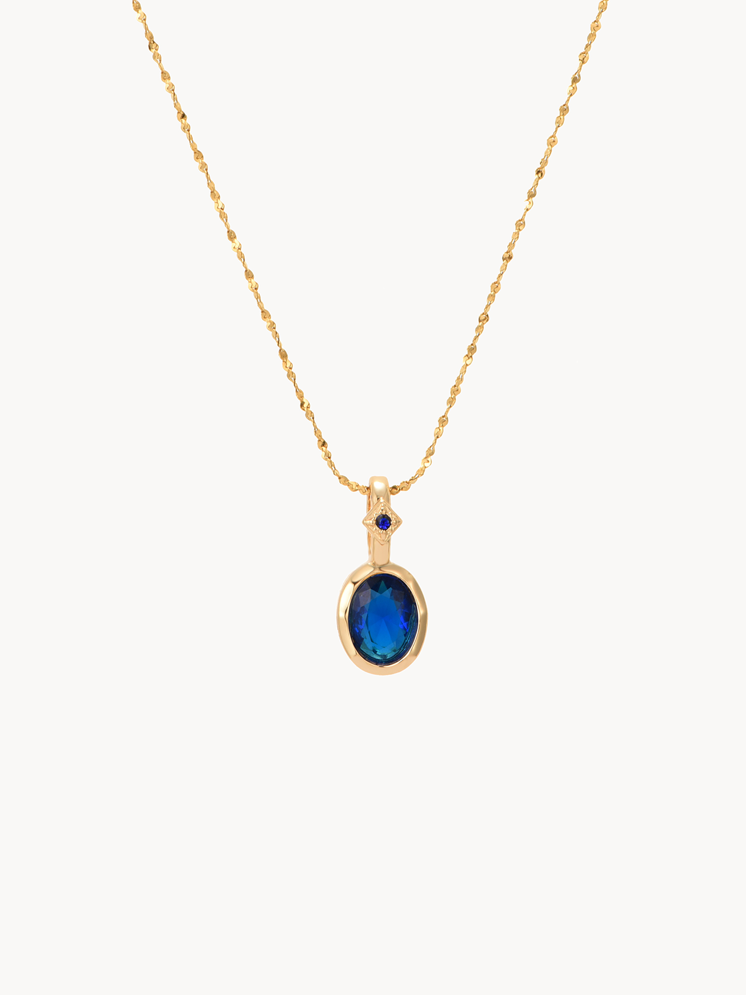 December Birthstone Topaz Necklace | Kuri Jewelry
