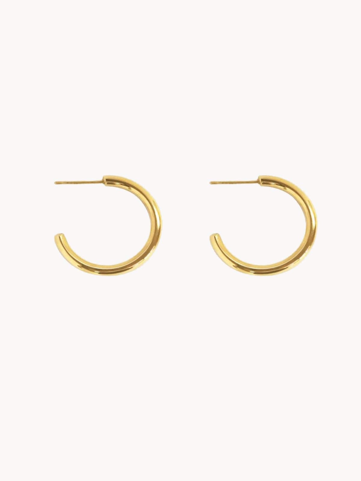 Endless Golden Hoop Earrings II - Kuri Jewelry