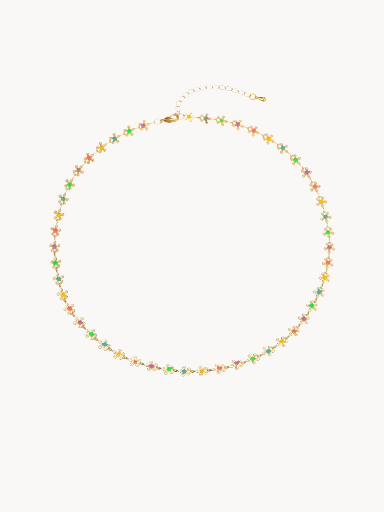 Elma Colorful Flower Necklace