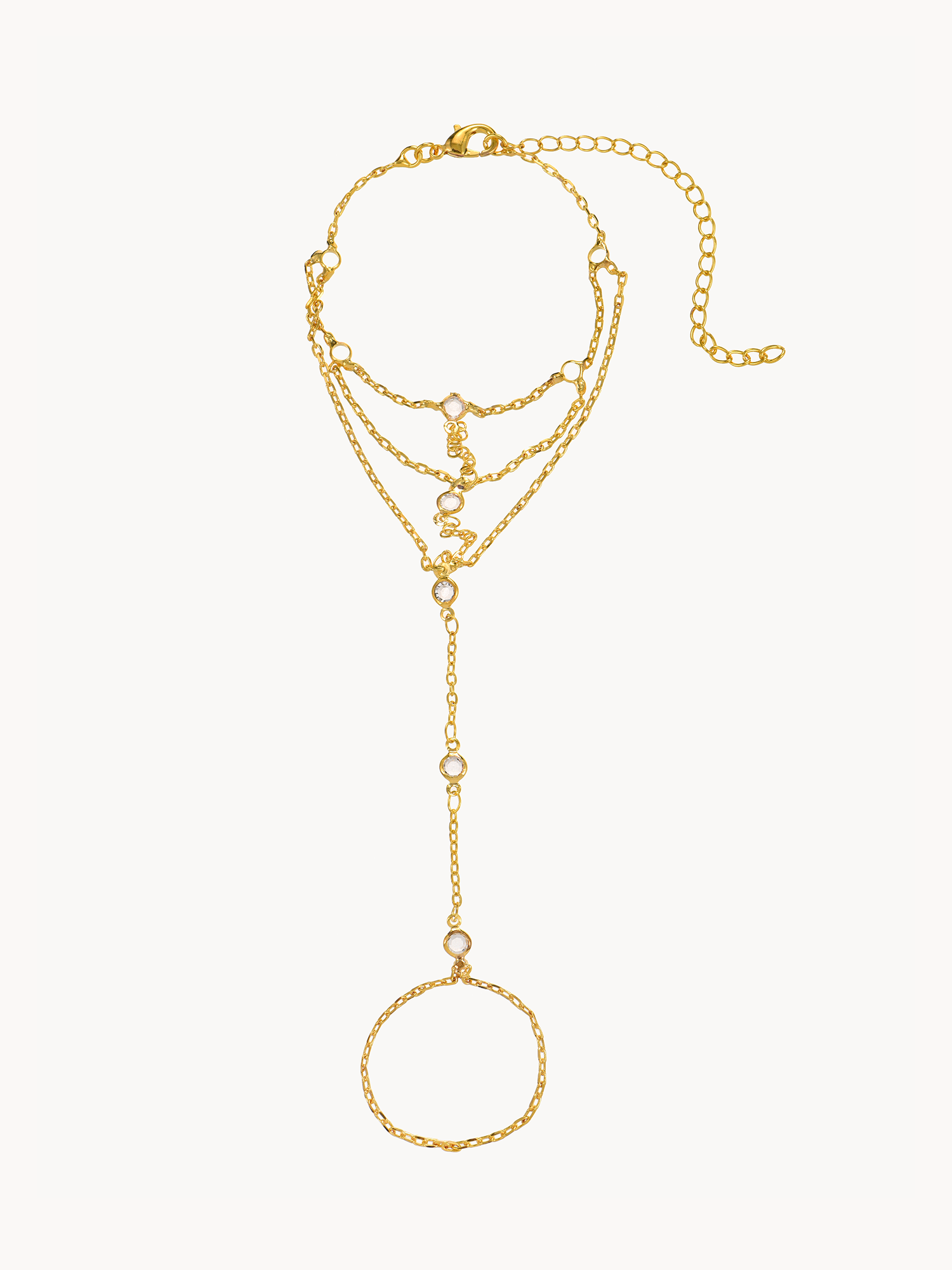 Harriet Golden Hand Chain - Kuri Jewelry