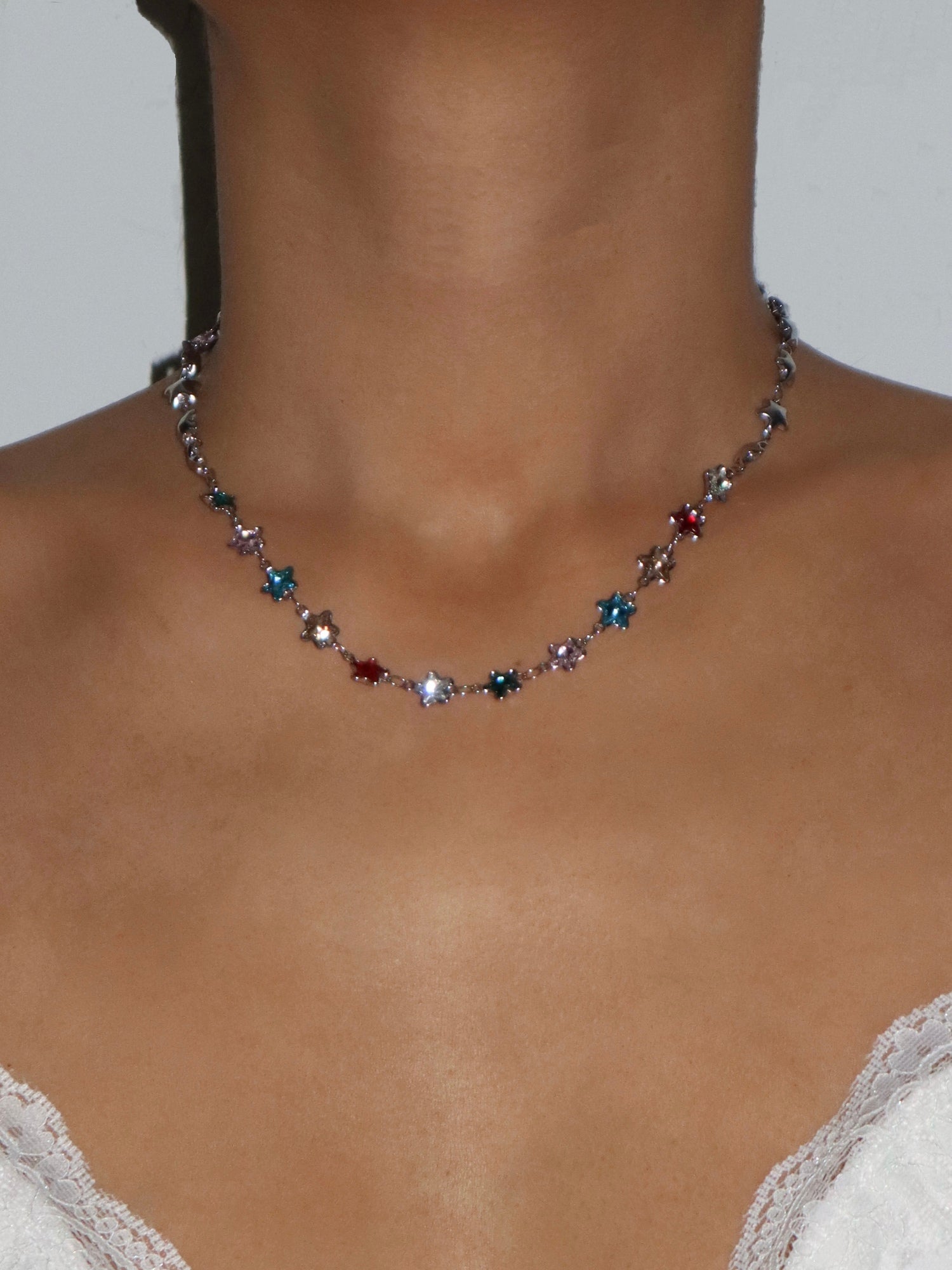 Arabela Colorful Stars Necklace - Kuri Jewelry