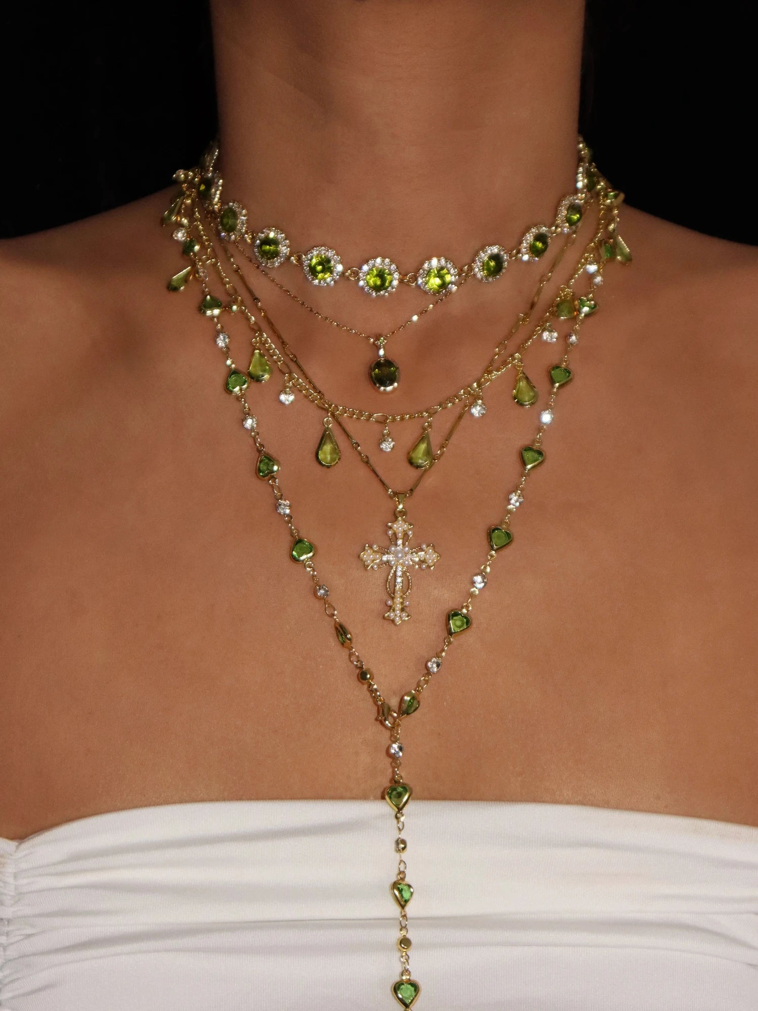 Iris Green Choker - Kuri Jewelry