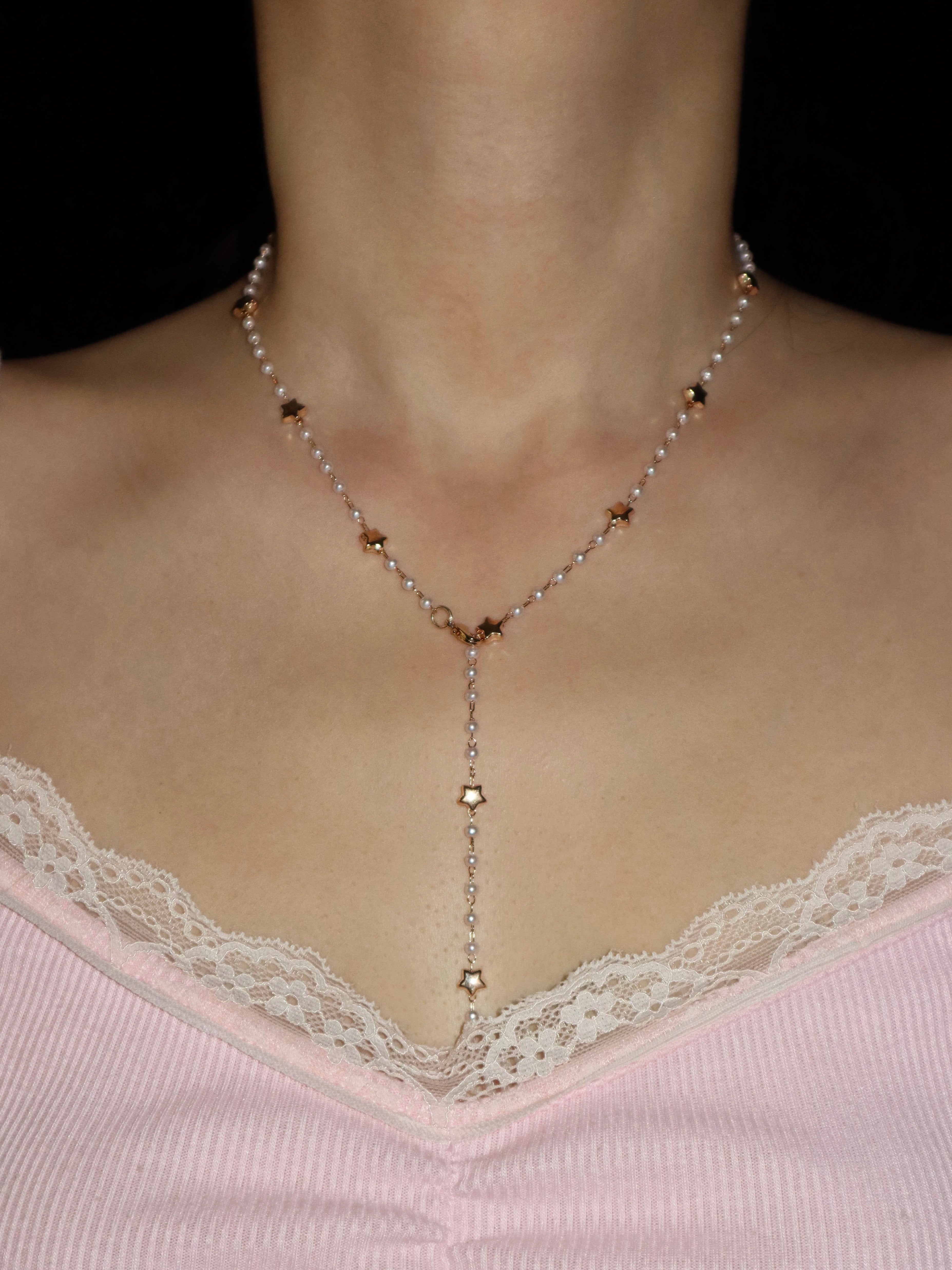 Adora Stars Pearl Necklace