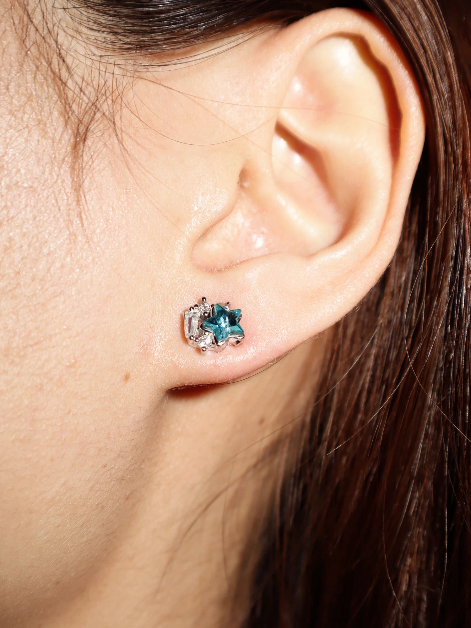 Cora Blue Star Earrings - Kuri Jewelry