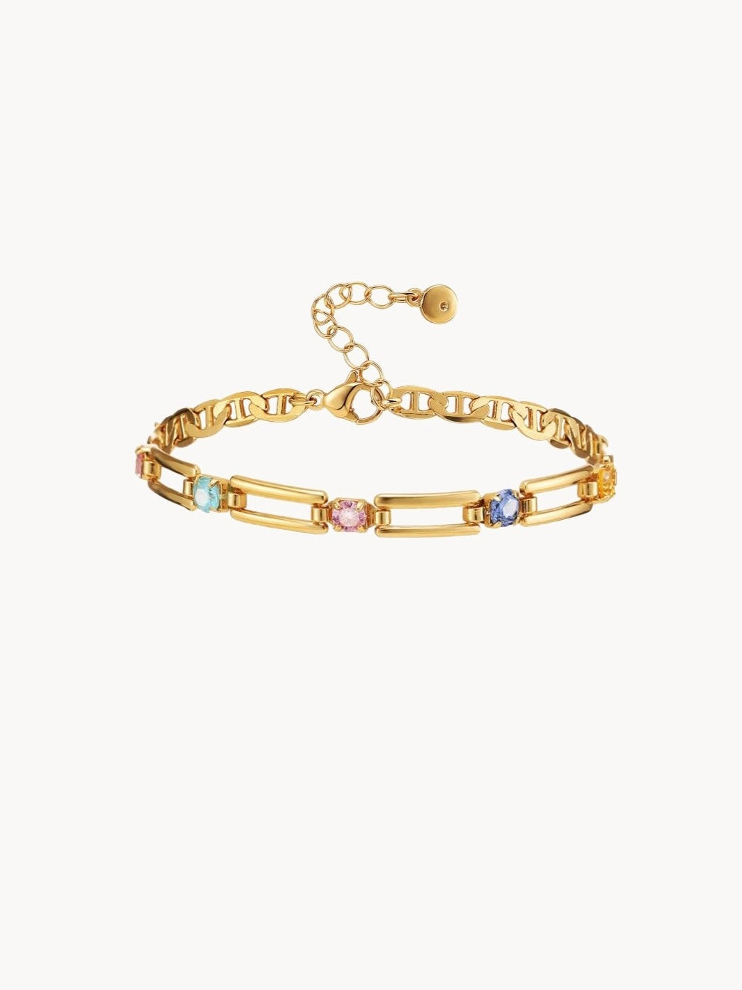 Sherry Colored Stone Bracelet - Kuri Jewelry