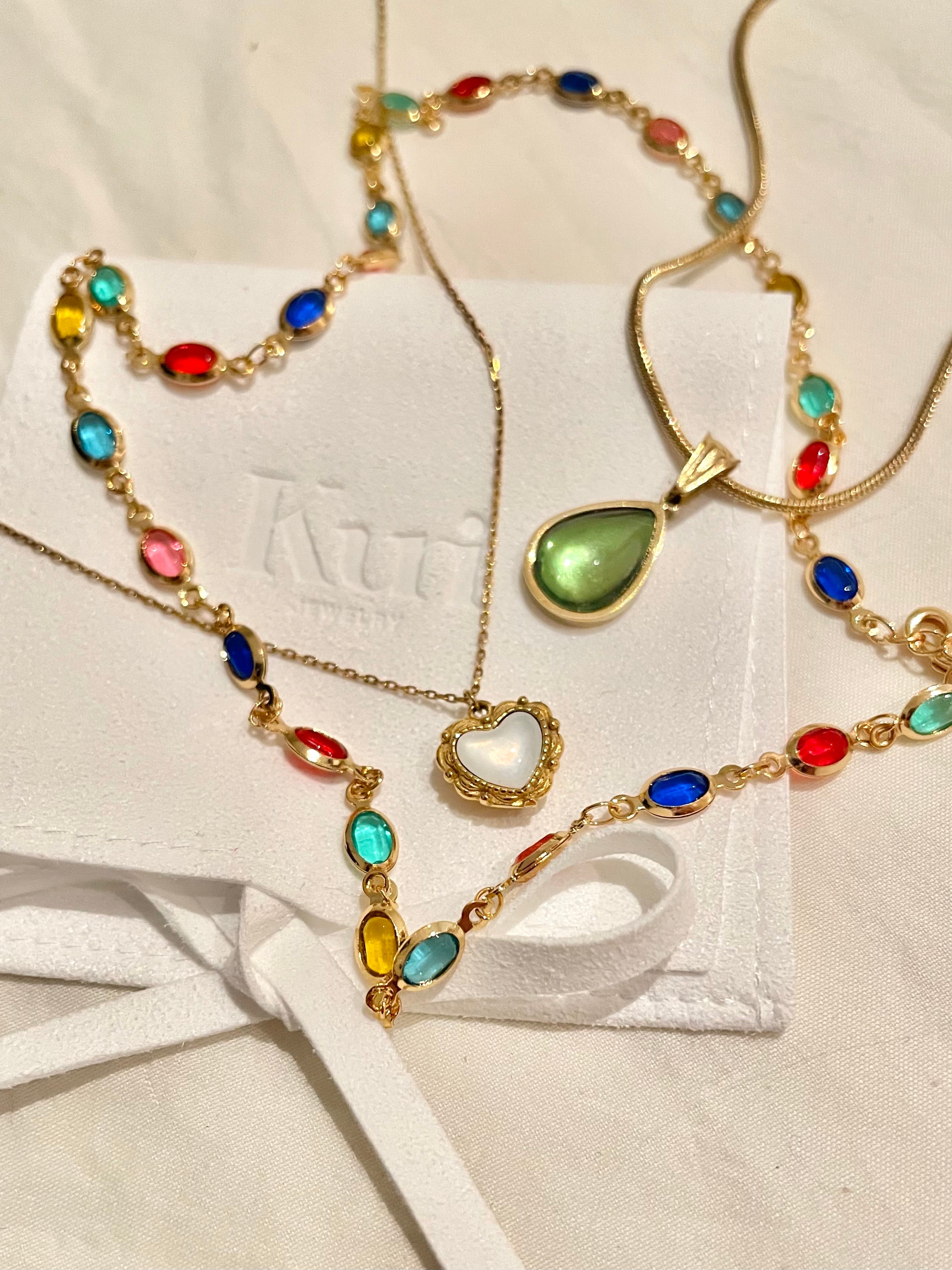 Yuri Colorful Chain Necklace - Kuri Jewelry