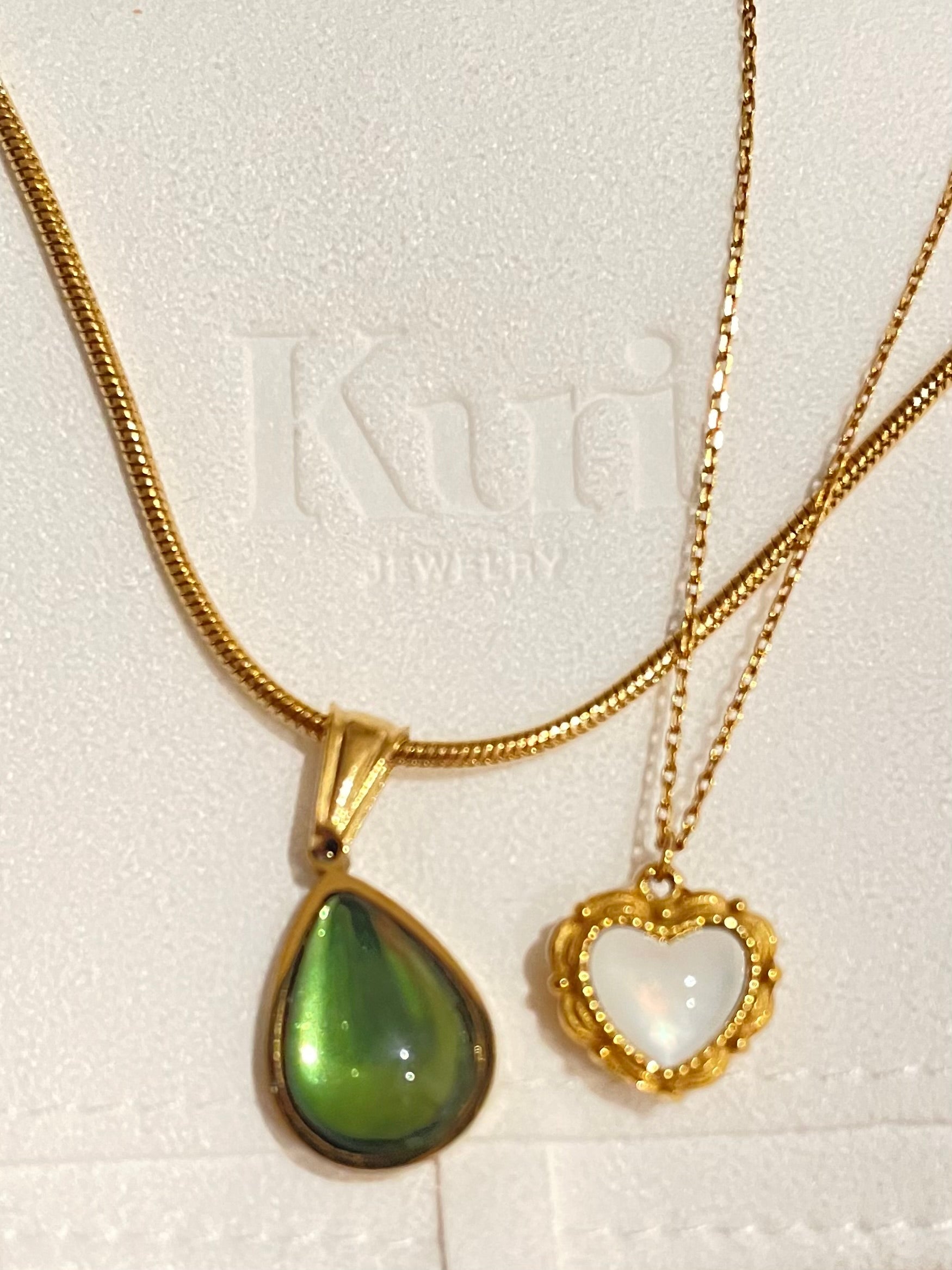 Clare Heart Necklace - Kuri Jewelry