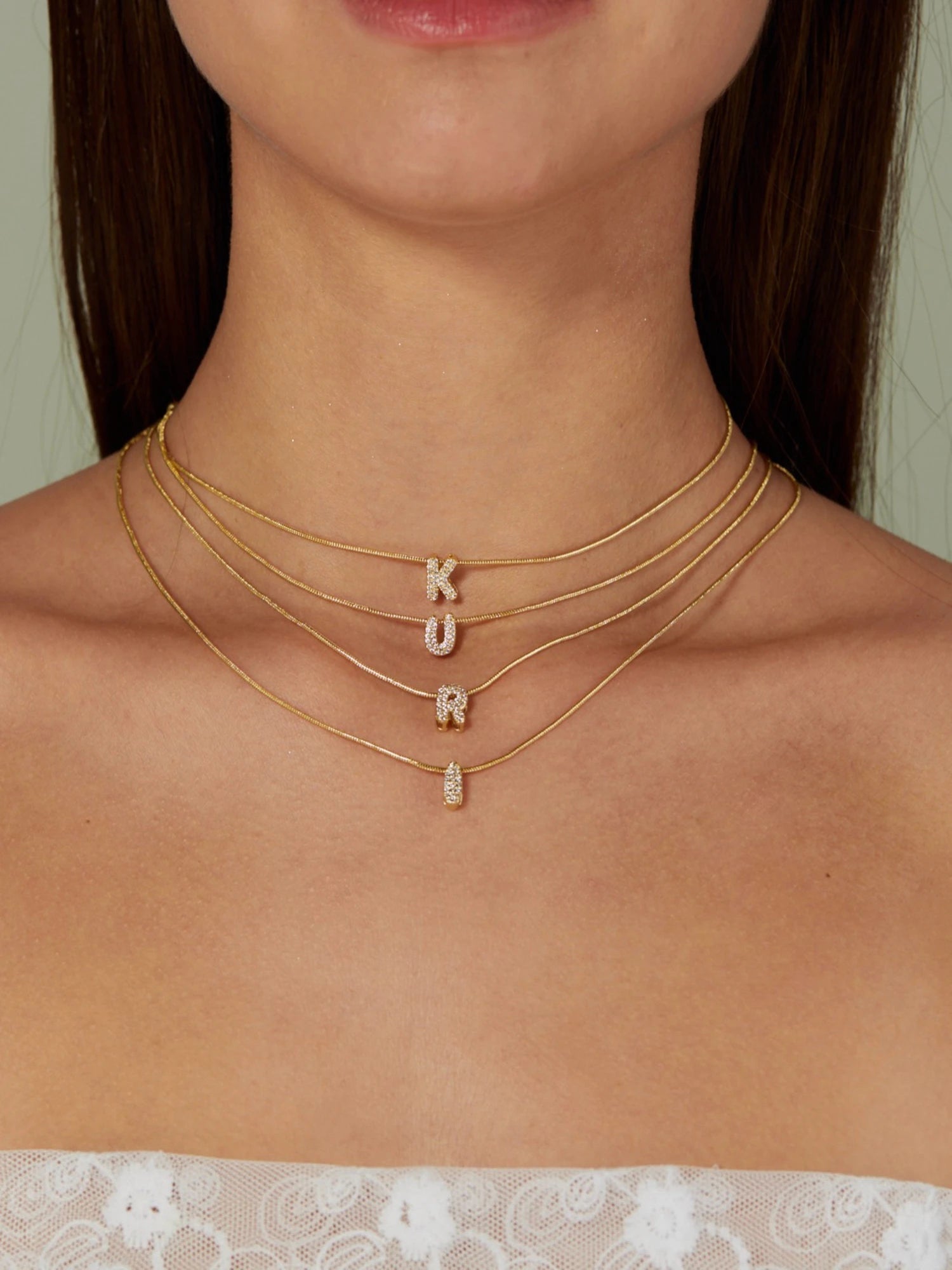 Petite Letter Chain Necklace