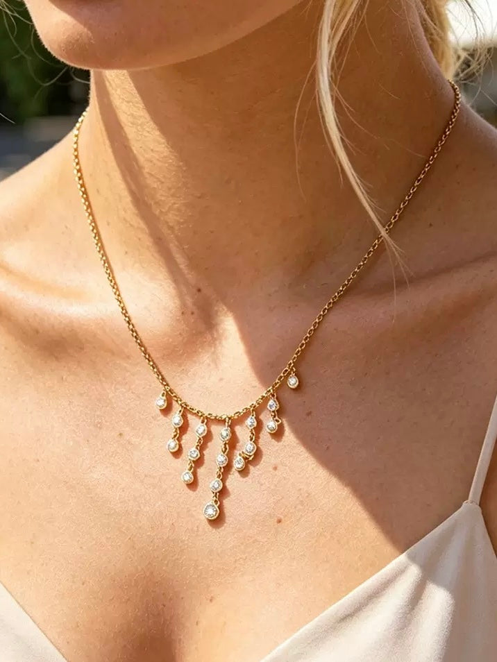 Dale Golden Drop Necklace - Kuri Jewelry