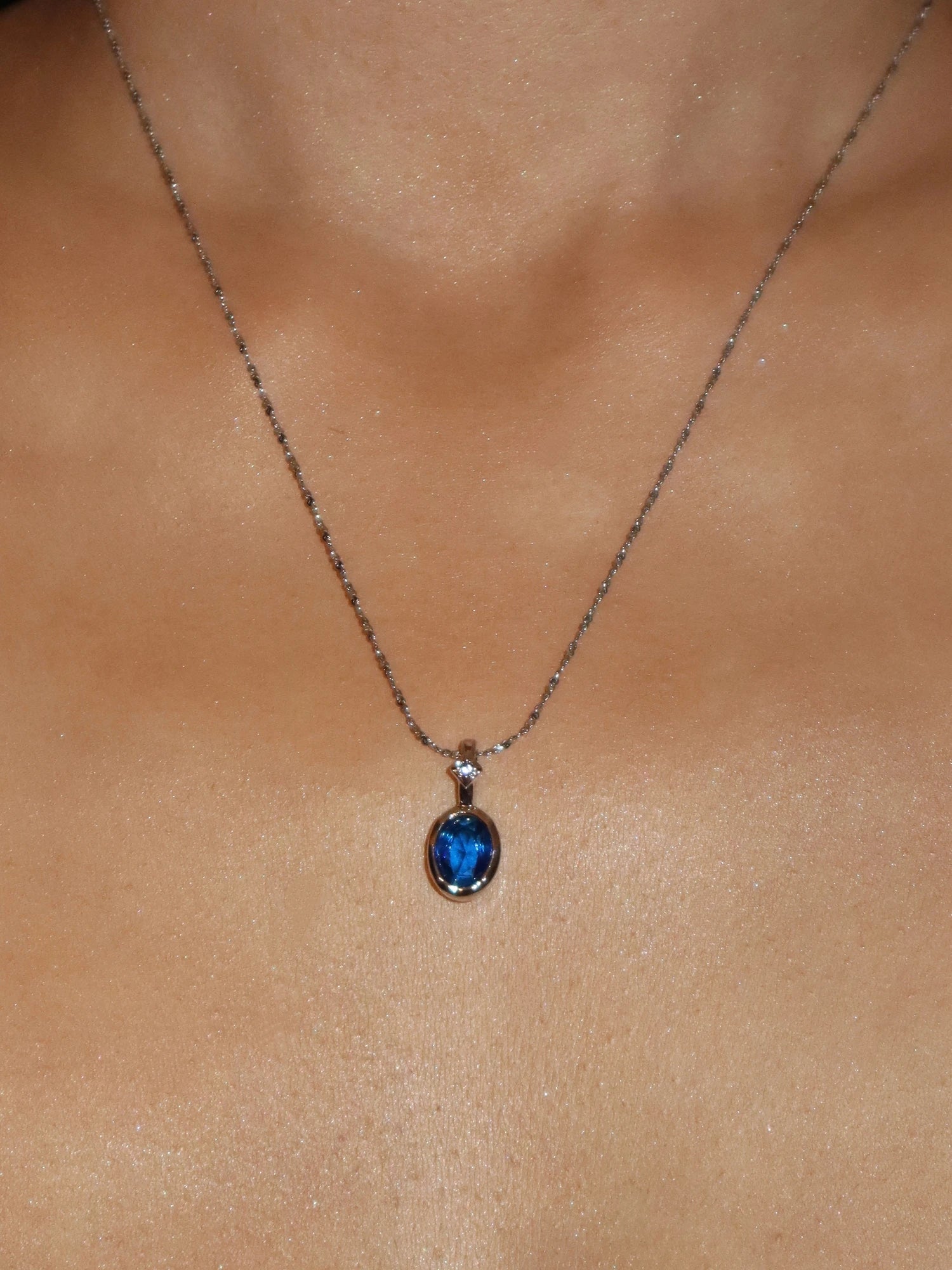 Birthstone Silver Necklace Collection - Kuri Jewelry