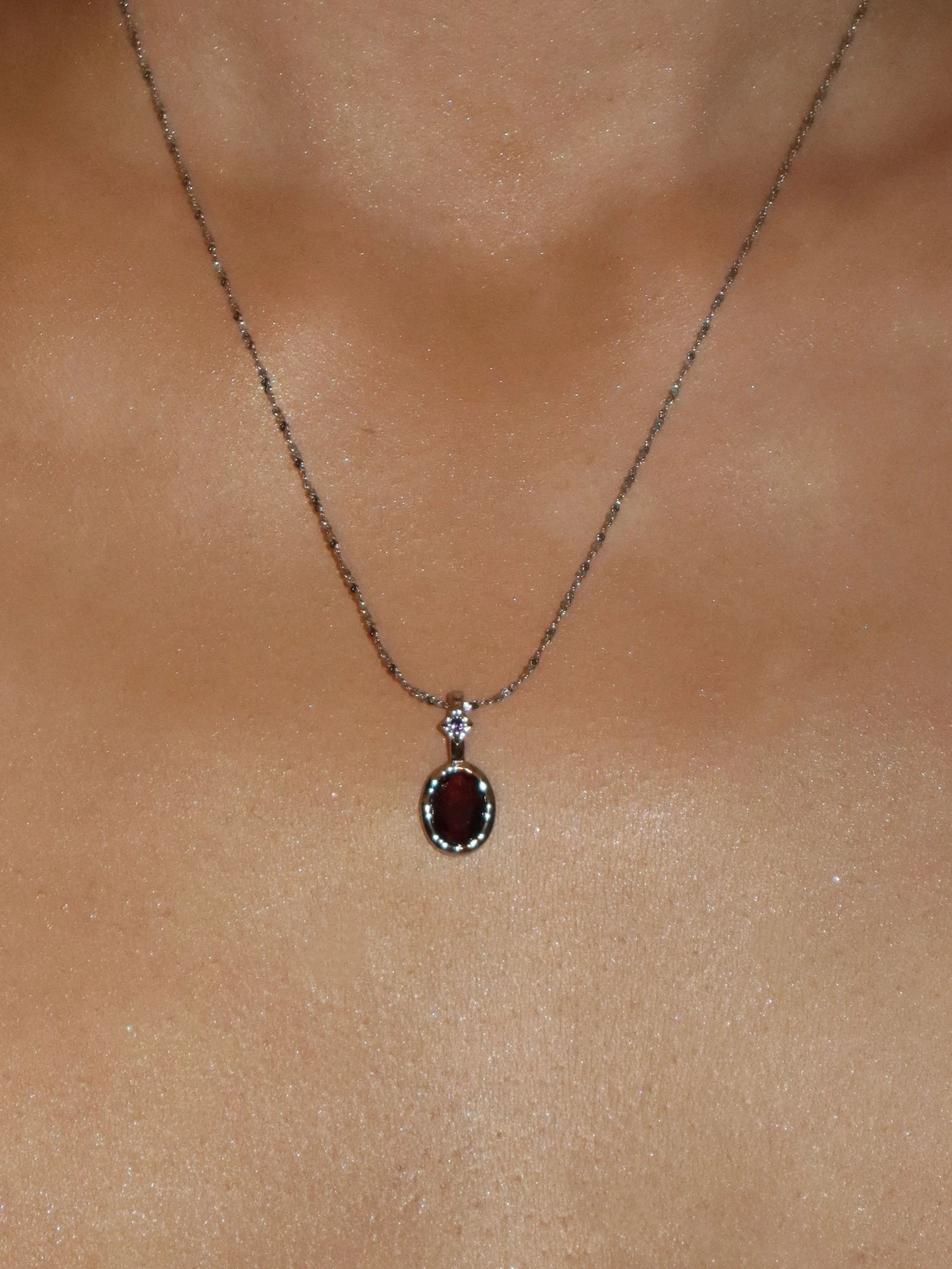 Birthstone Silver Necklace Collection - Kuri Jewelry