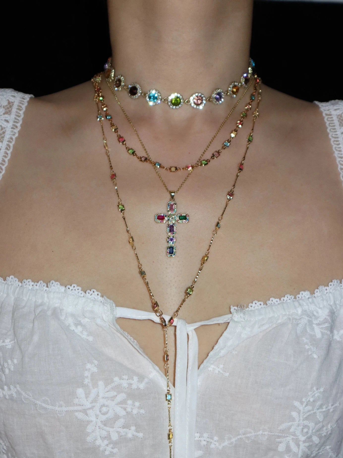 Iris Colored Choker - Kuri Jewelry
