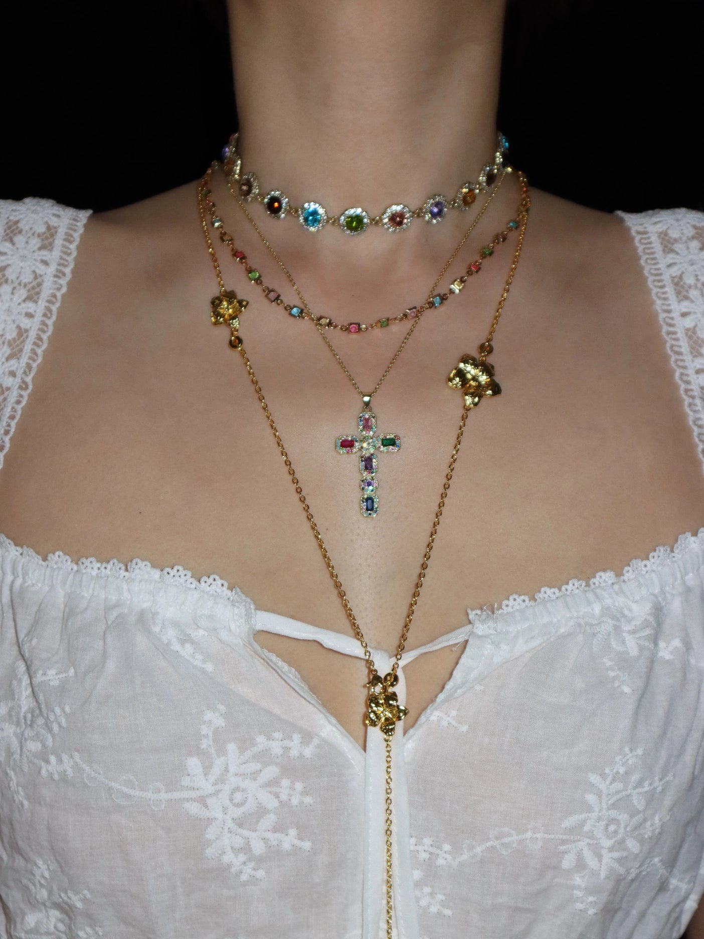 Iris Colored Choker - Kuri Jewelry