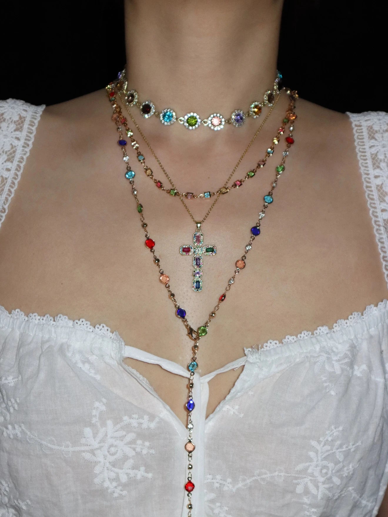 Iris Colored Choker - Kuri Jewelry