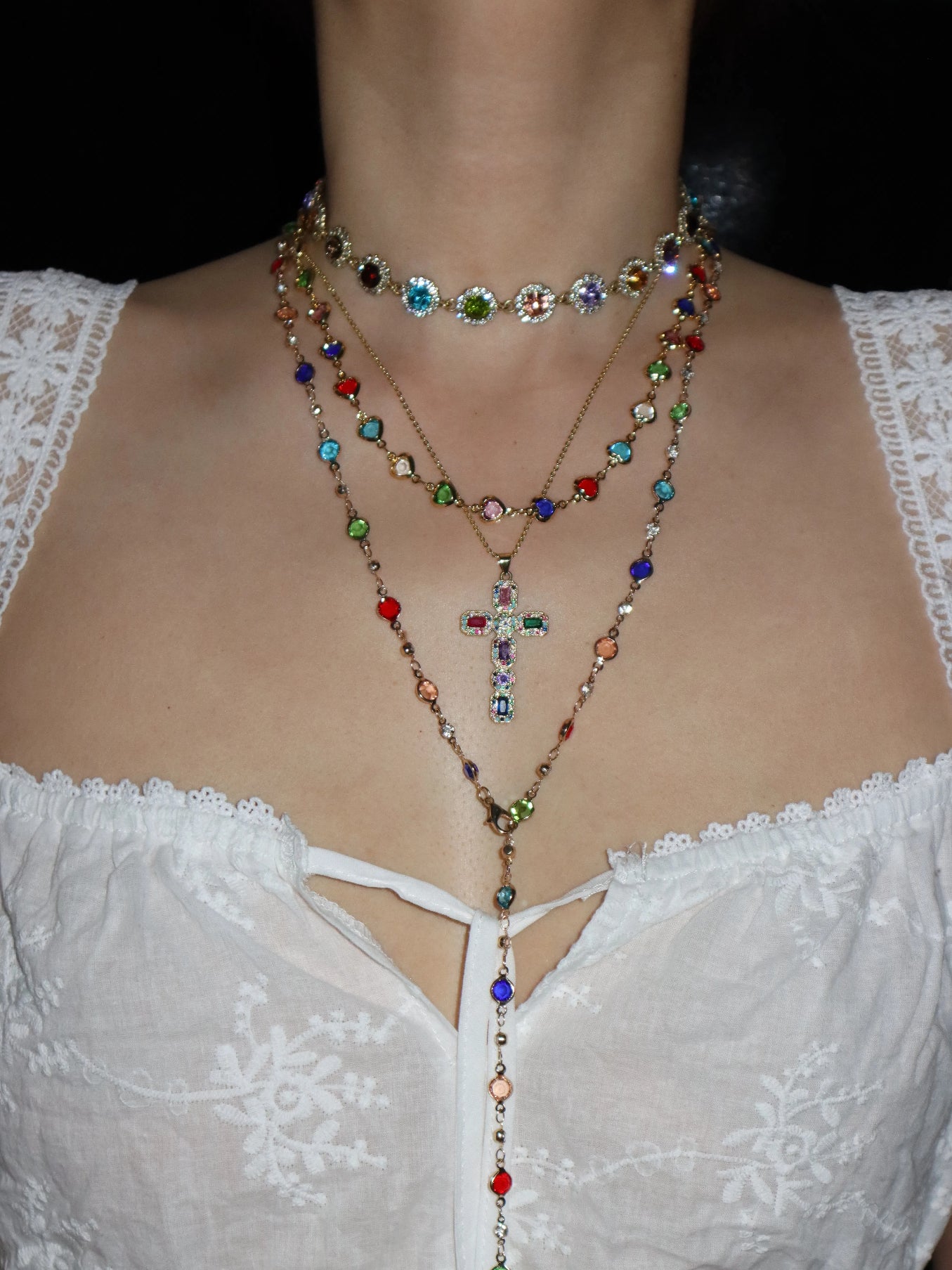 Iris Colored Choker - Kuri Jewelry