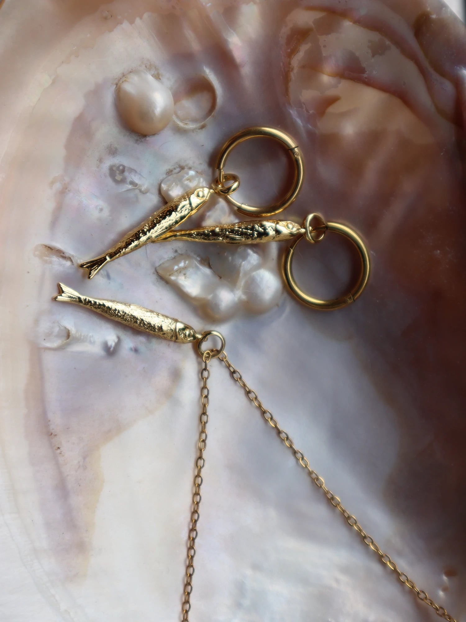 Anchovy Earrings - Kuri Jewelry