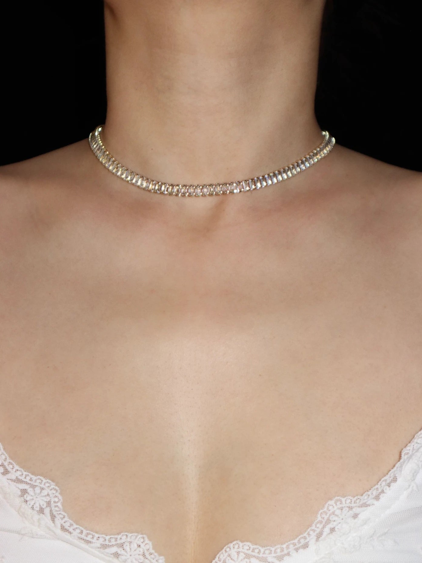 Josie Golden Choker Necklace - Kuri Jewelry