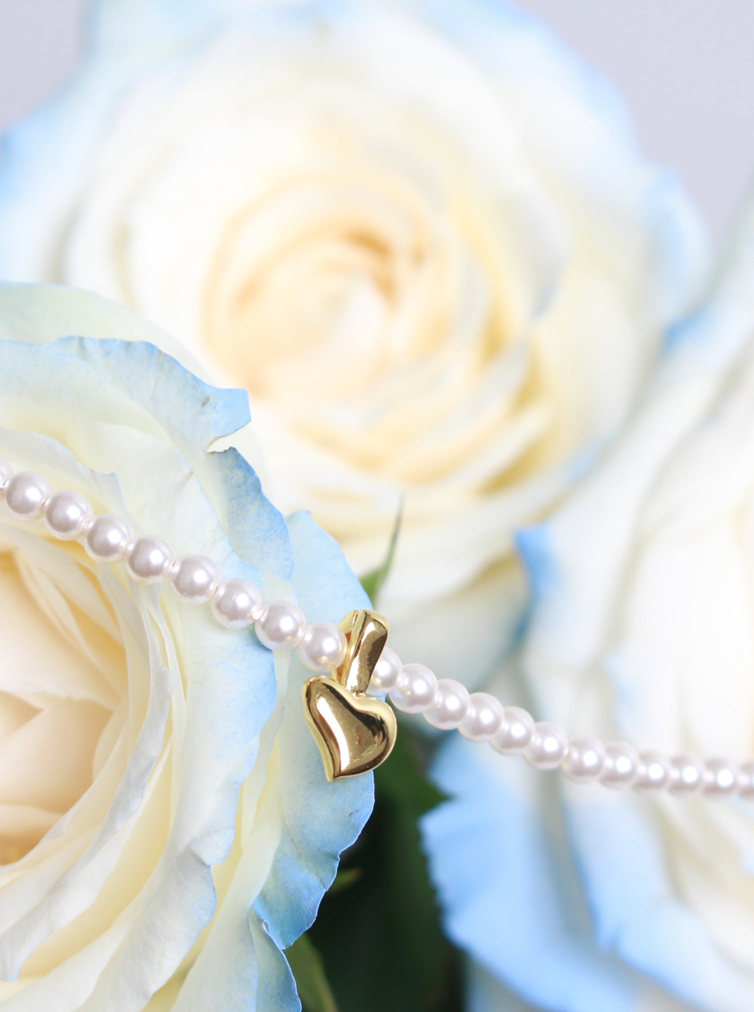 Alicia Heart Pearl Necklace - Kuri Jewelry