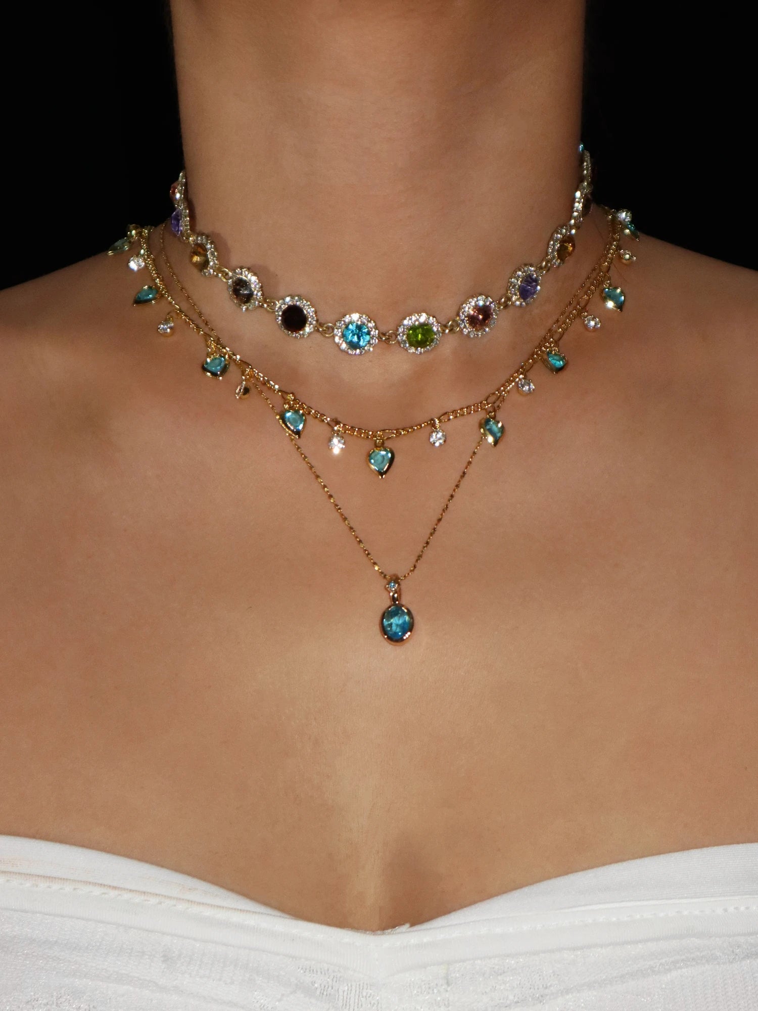 Iris Colored Choker - Kuri Jewelry