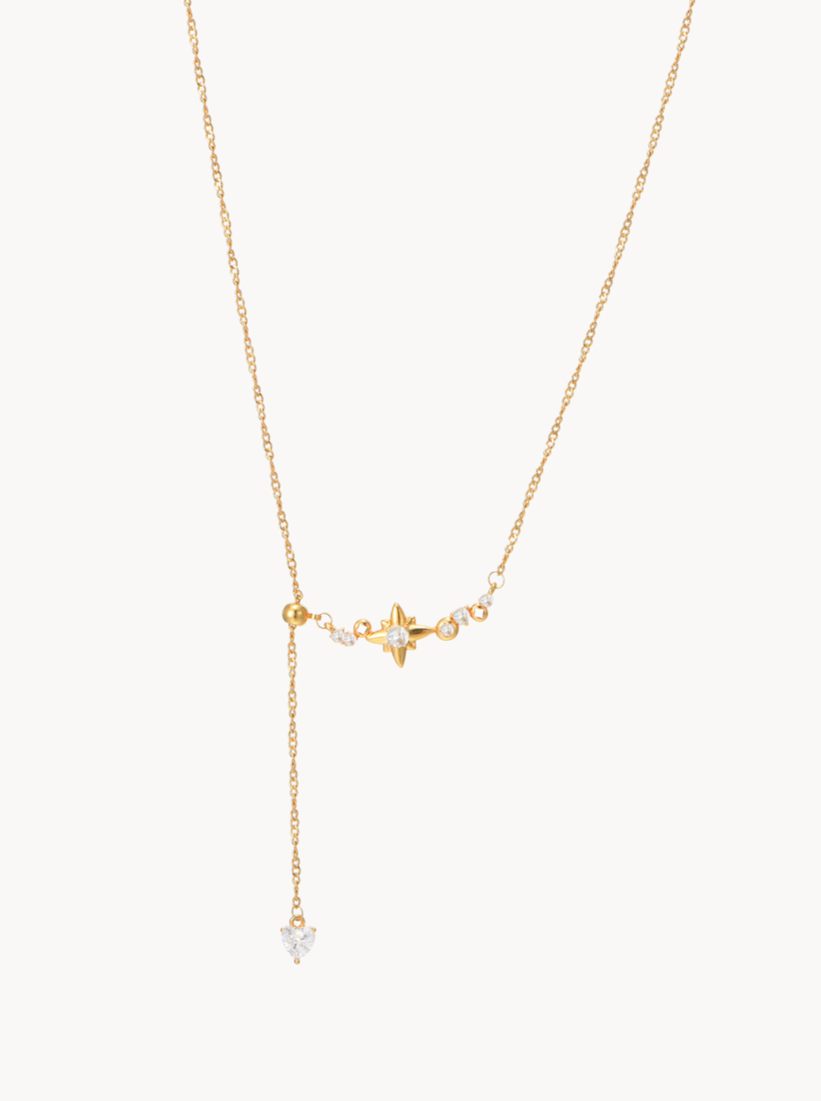 Elsa Star Heart Necklace - Kuri Jewelry