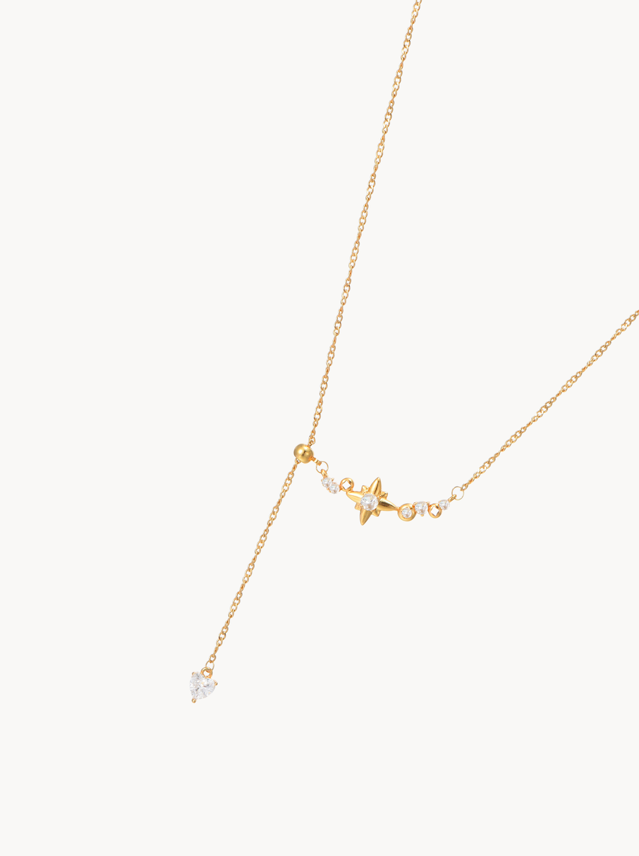 Elsa Star Heart Necklace - Kuri Jewelry