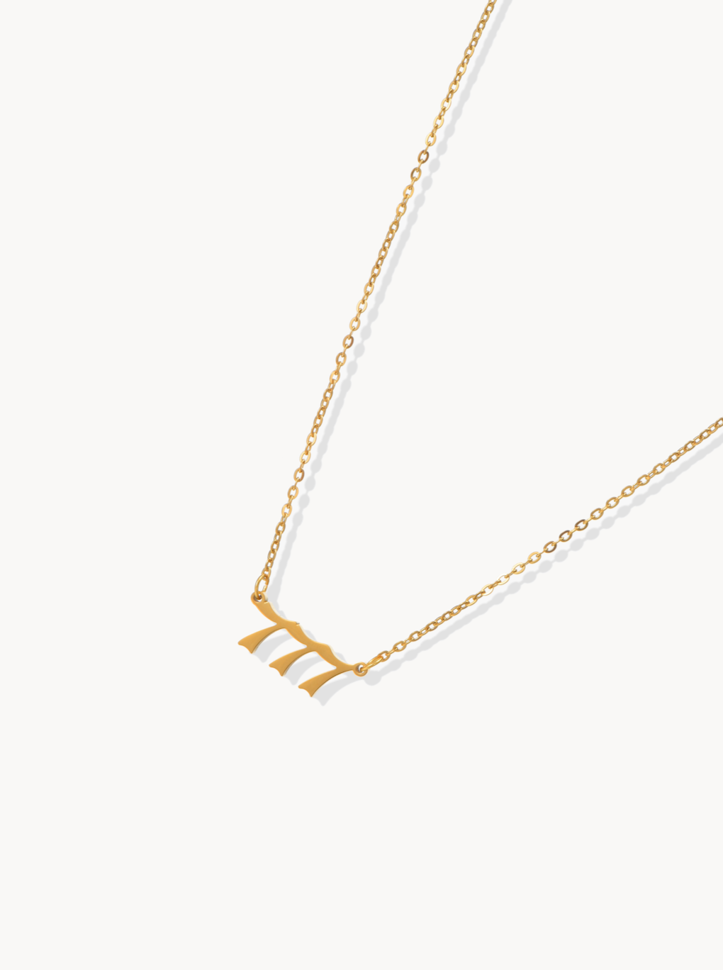 Angel Number 777 Necklace - Kuri Jewelry