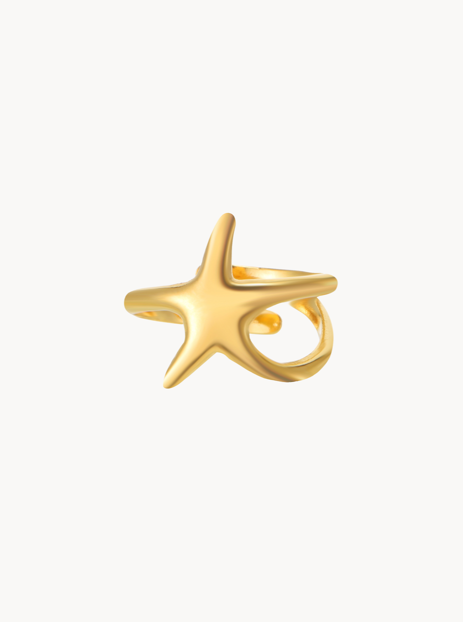 Kaylee Gold Star Ring - Kuri Jewelry