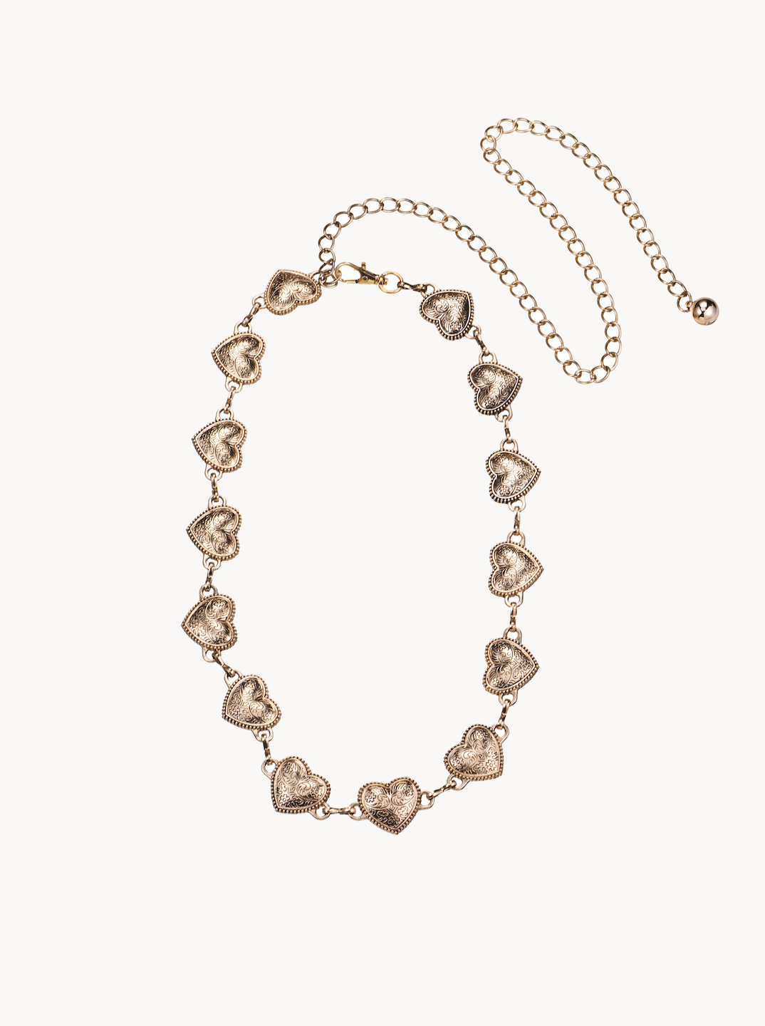 Yvette Gold Hearts Waist Chain - Kuri Jewelry