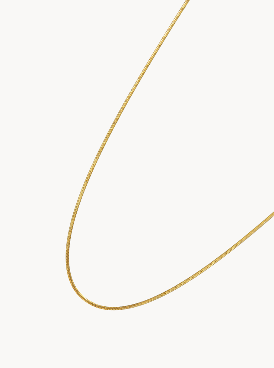 Hazel Thin Snake Chain Necklace - Kuri Jewelry