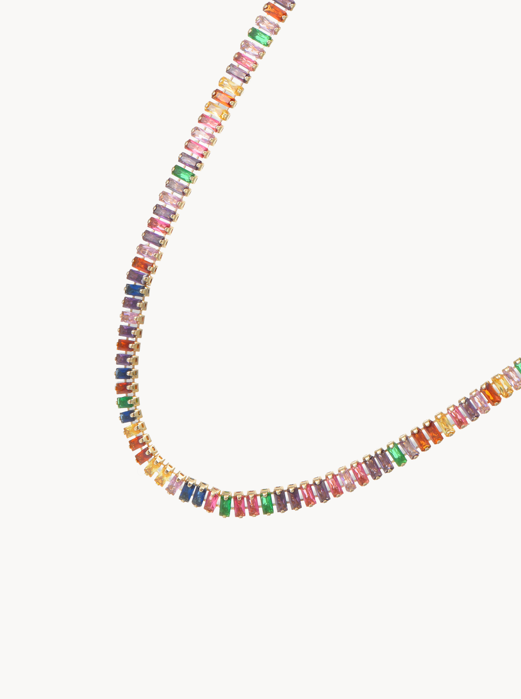 Josie Gold Colorful Choker Necklace - Kuri Jewelry