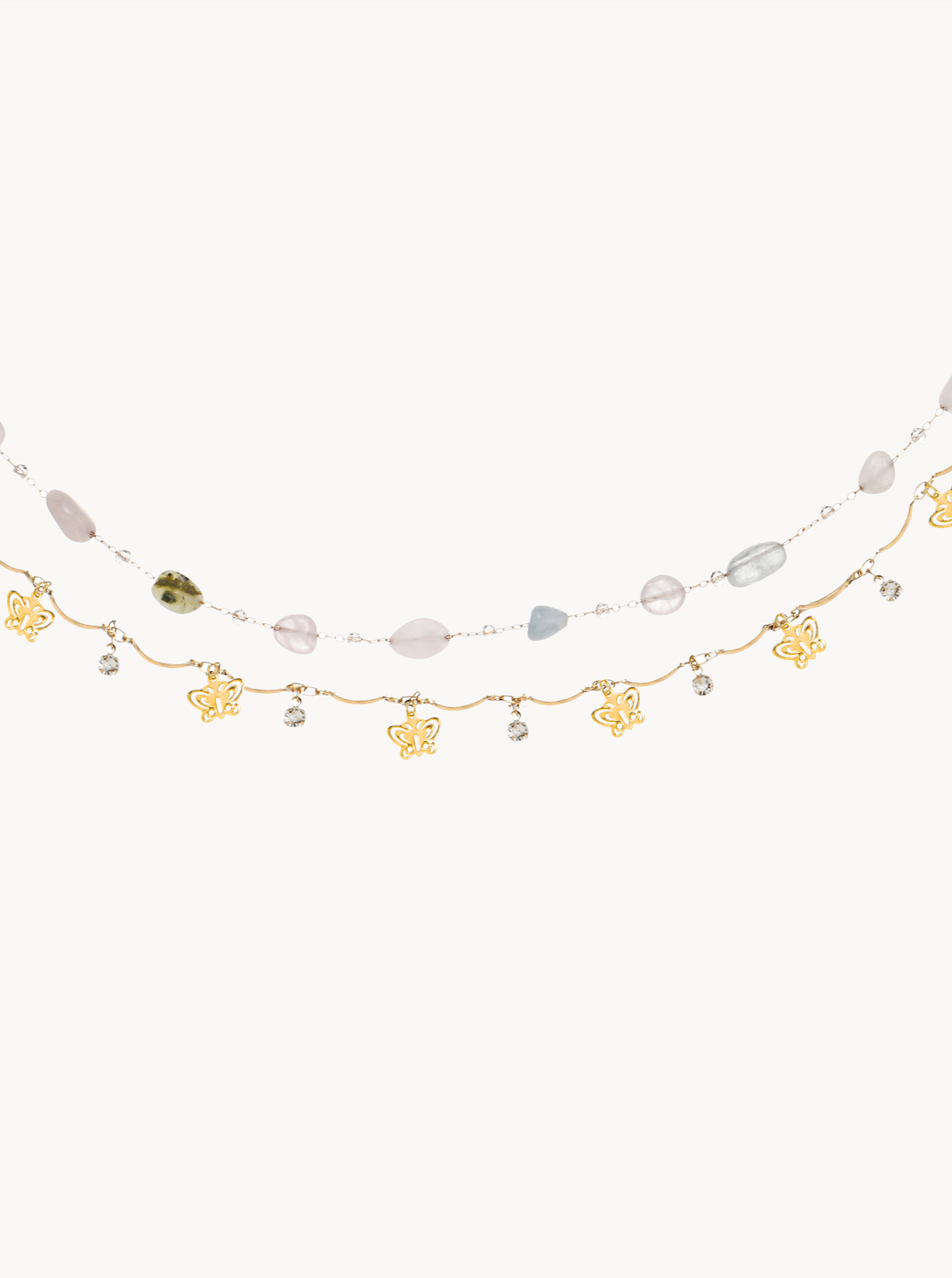 Letitia Butterflies Layered Waist Chain - Kuri Jewelry
