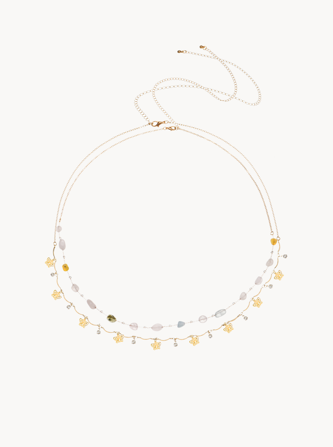 Letitia Butterflies Layered Waist Chain - Kuri Jewelry
