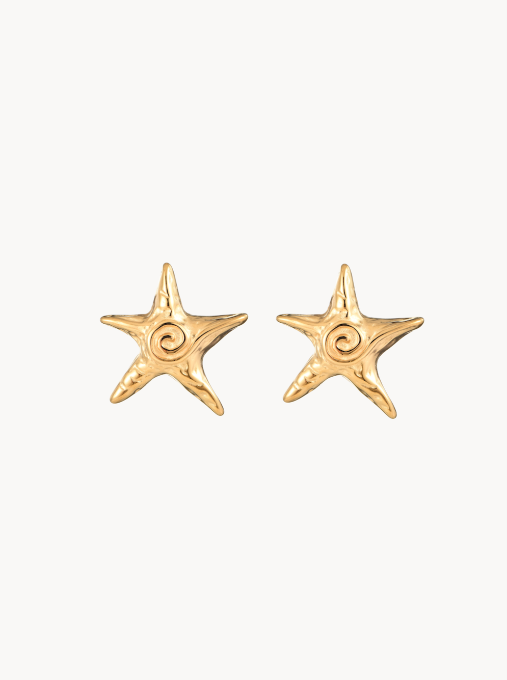 Susie Gold Starfish Earrings - Kuri Jewelry
