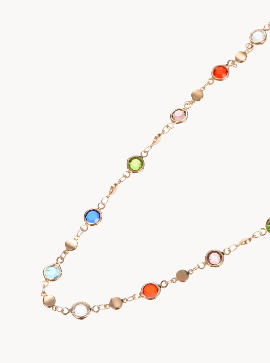 Jolie Colorful Lariat Necklace - Kuri Jewelry