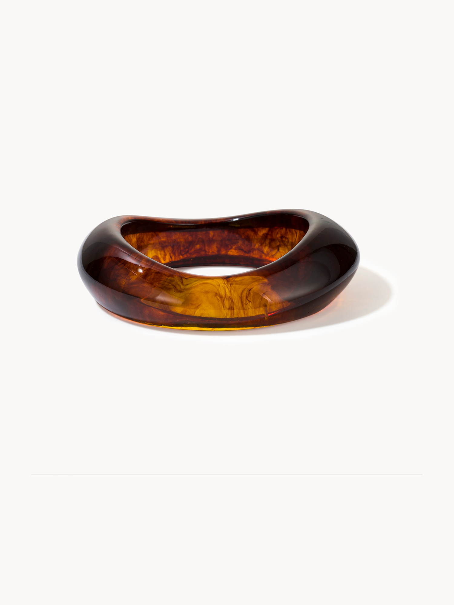Leila Amber Wave Resin Bangle