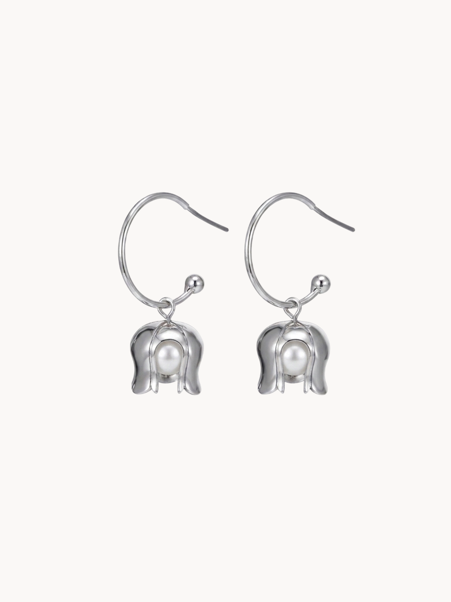 Lily Of The Valley Earrings in Silver - Kuri Jewelry