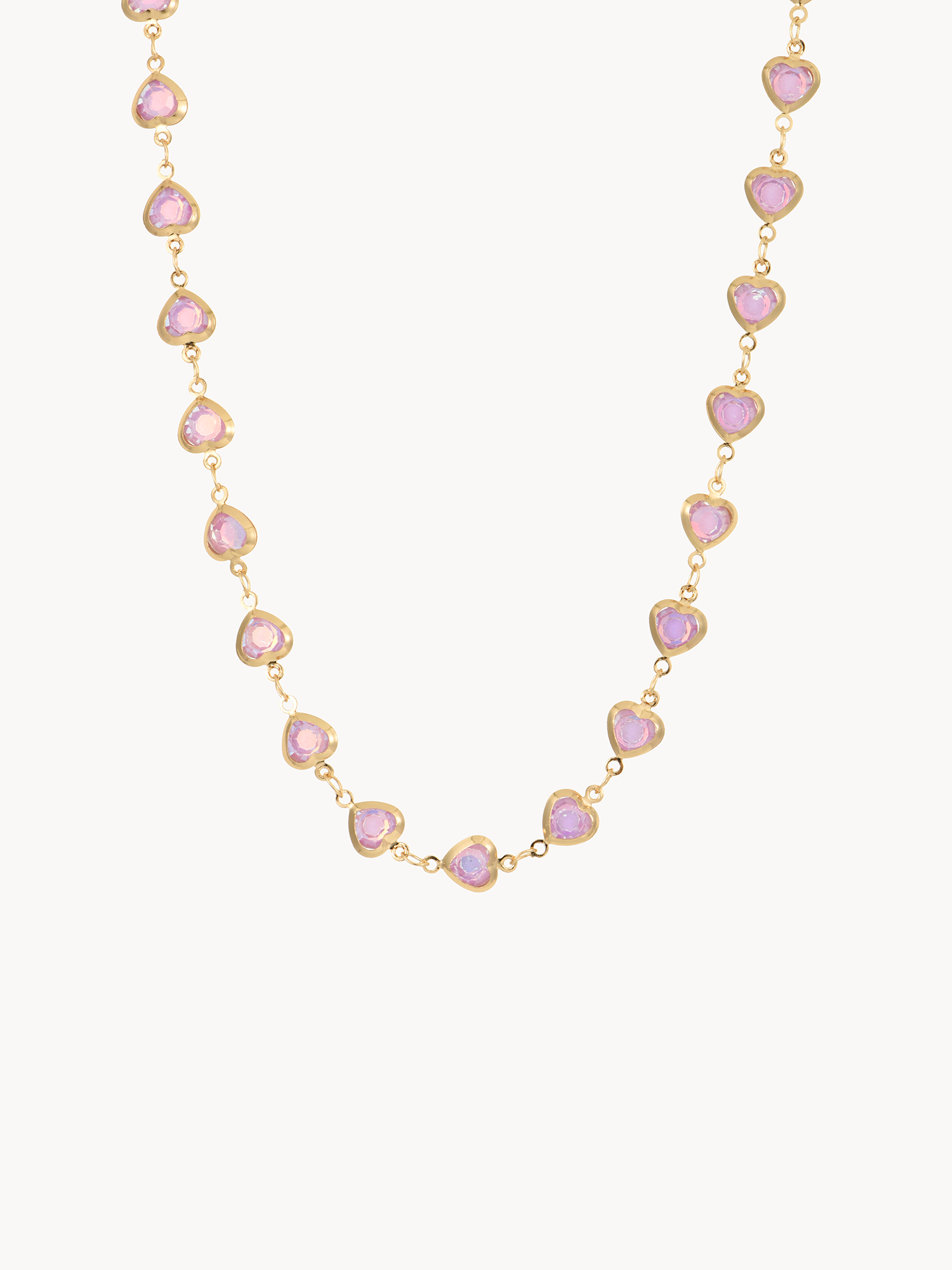 Margaret Purple Hearts Necklace - Kuri Jewelry