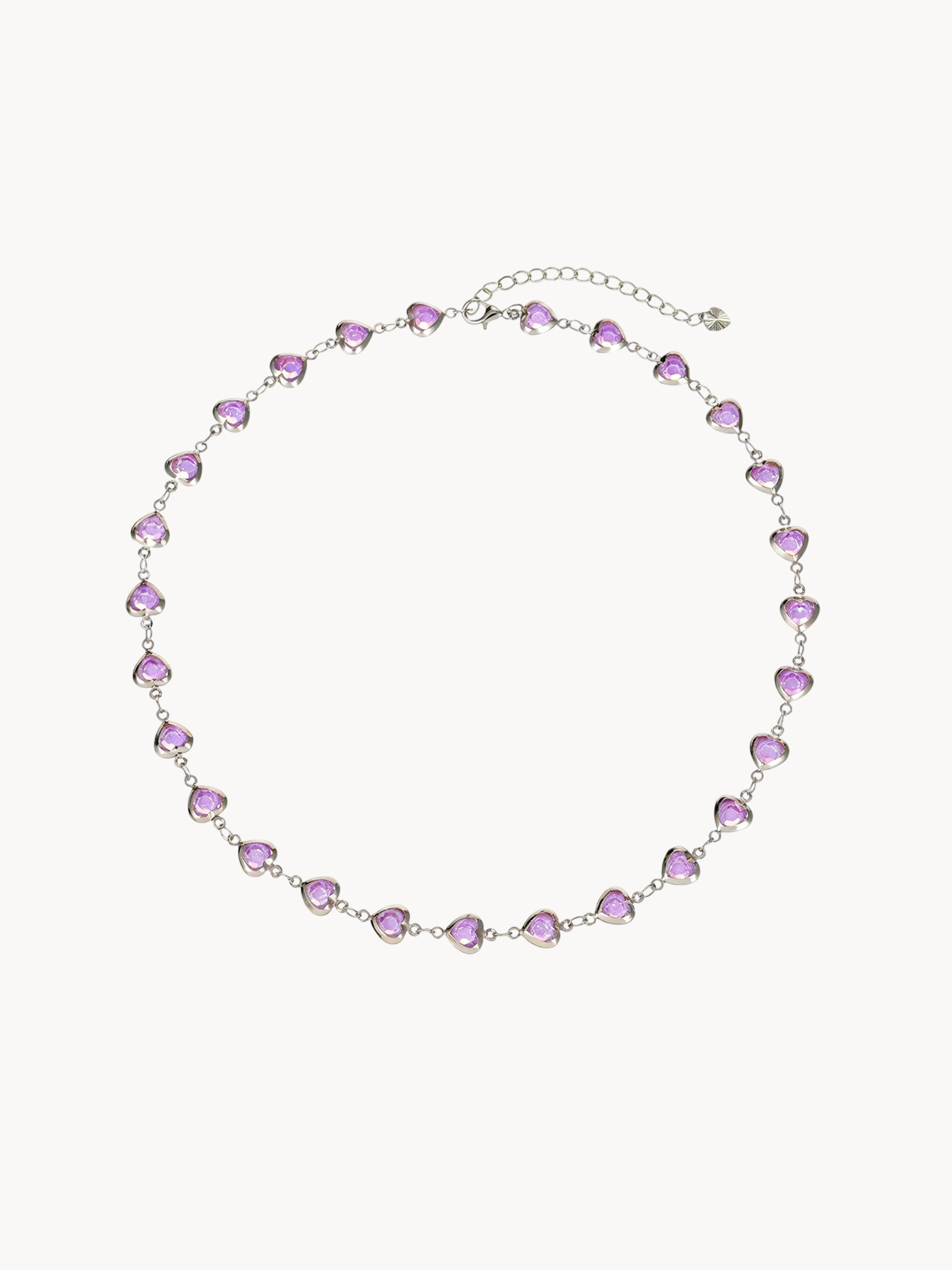 Margaret Purple Hearts Necklace - Kuri Jewelry