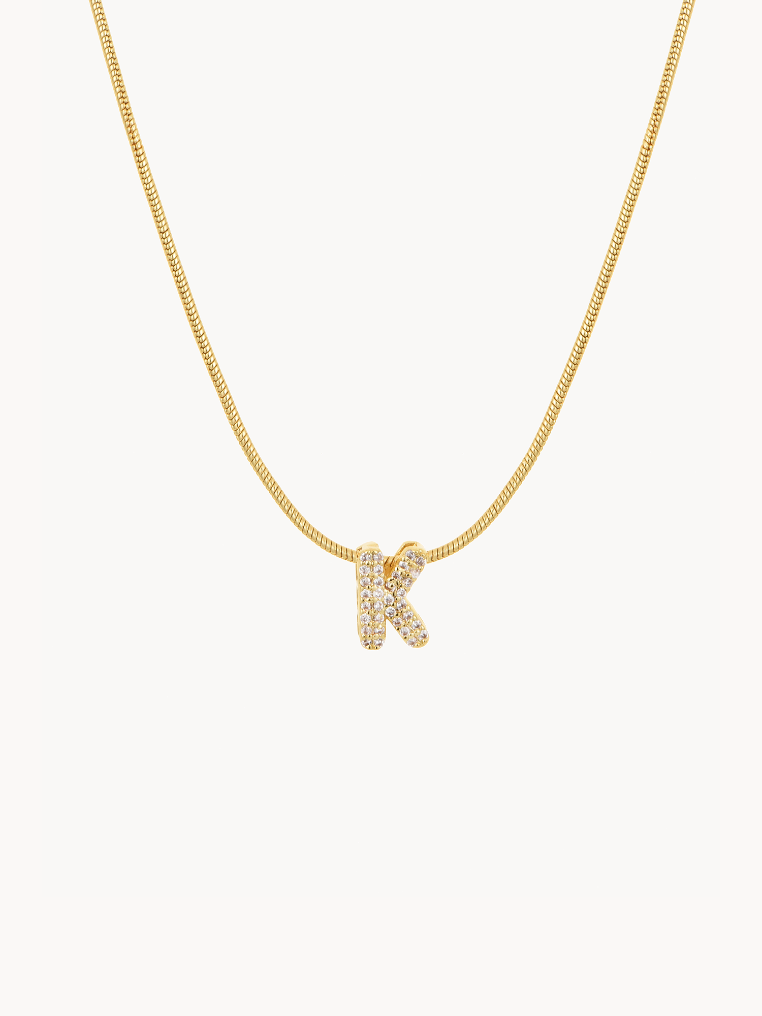 Petite Letter Chain Necklace