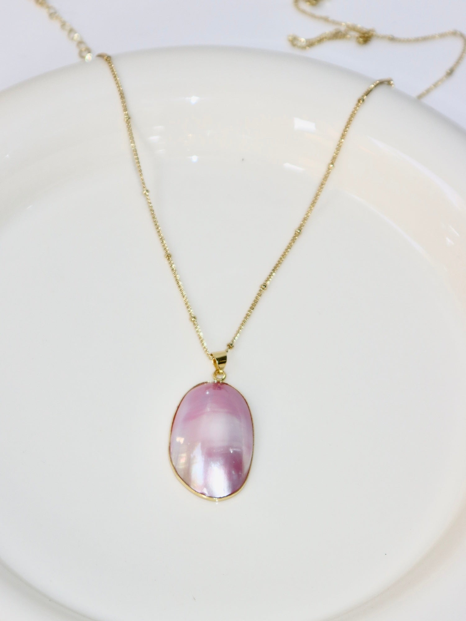 Pink Large Shell Necklace