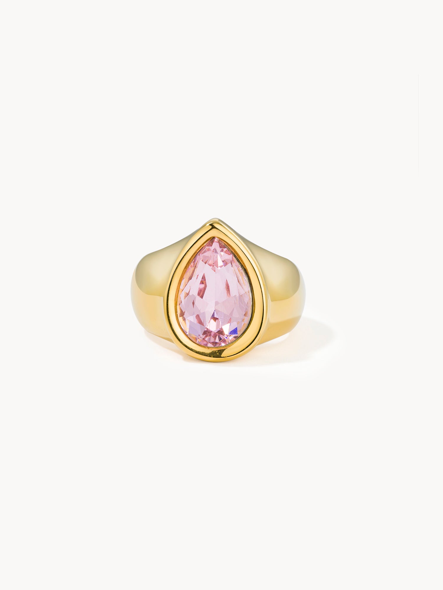 Pink Waterdrop Ring - Kuri Jewelry