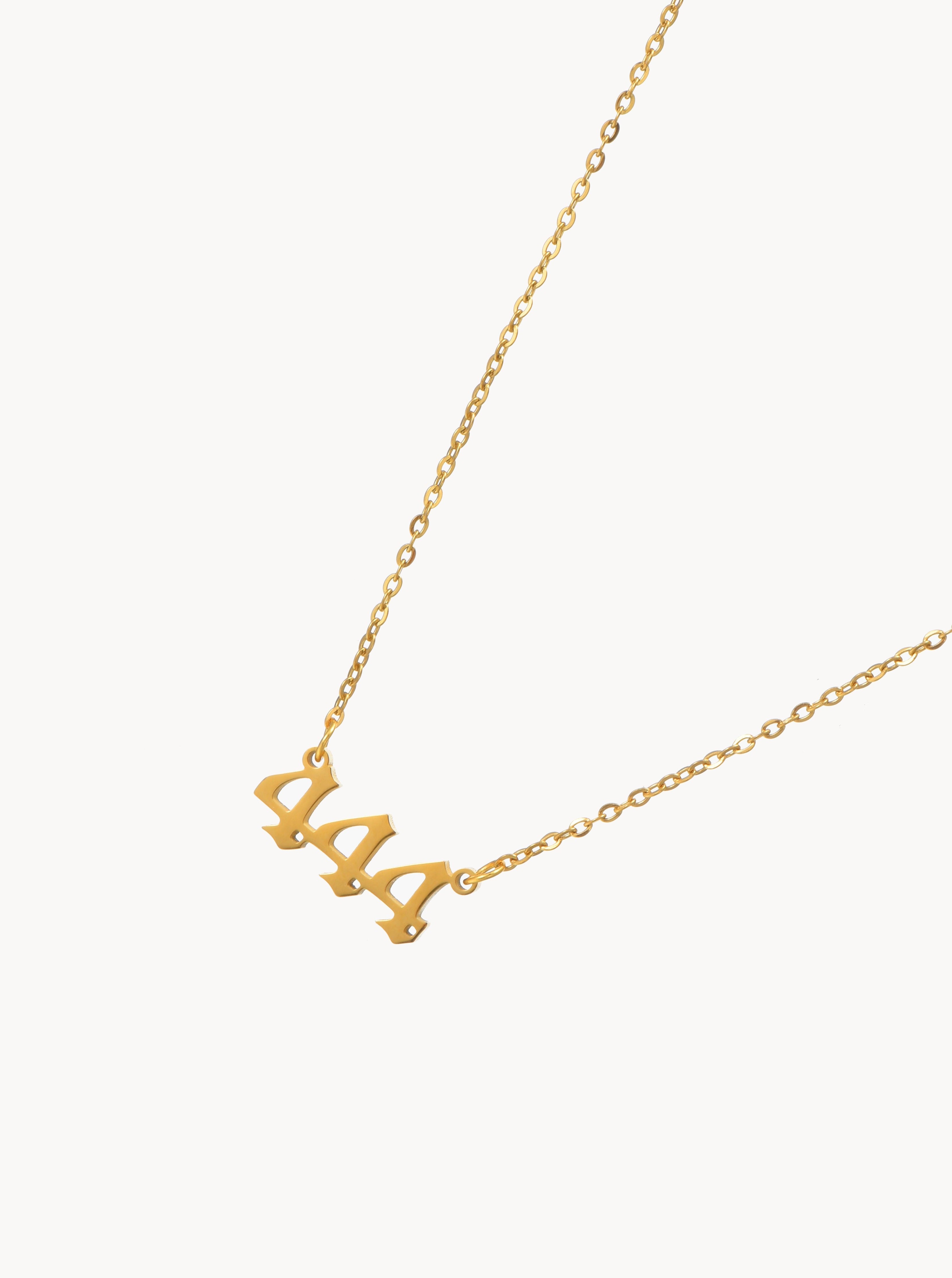 Angel Number 444 Necklace - Kuri Jewelry