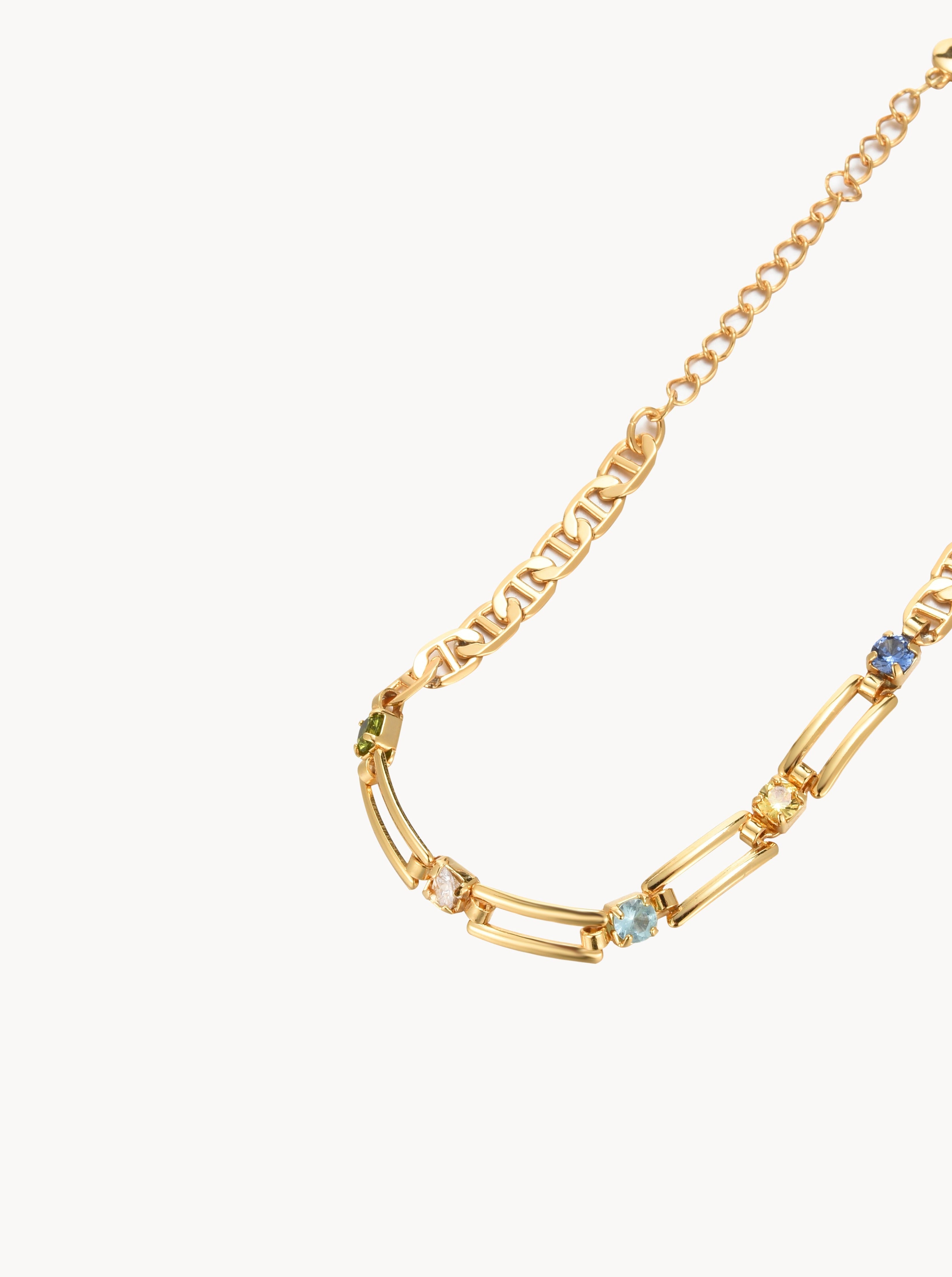 Sherry Colored Stone Bracelet - Kuri Jewelry