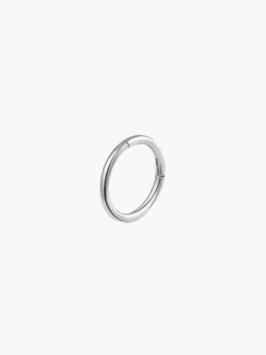 Single Mini Silver Hoop Helix Earring - Kuri Jewelry